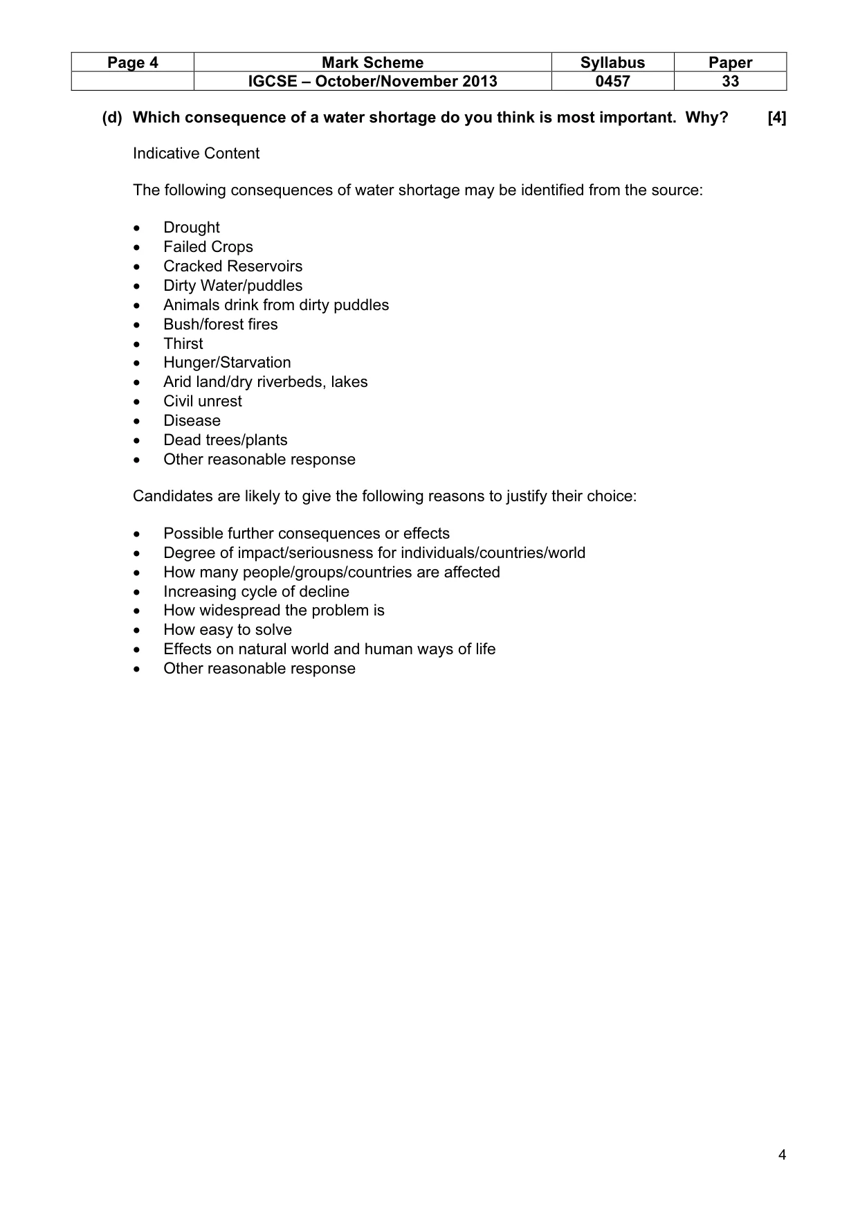 Mark scheme, page 4 of 13