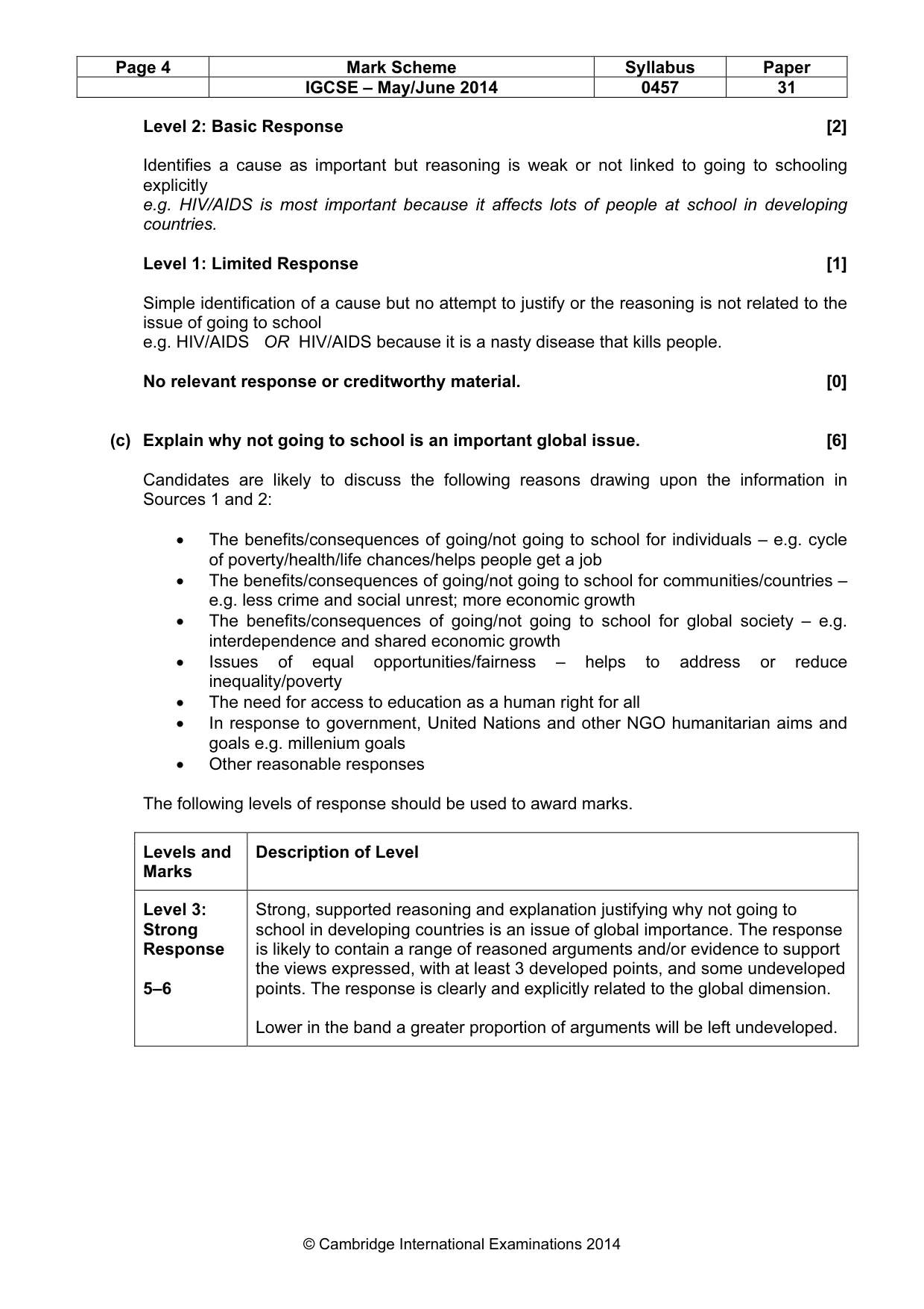 Mark scheme, page 4 of 12