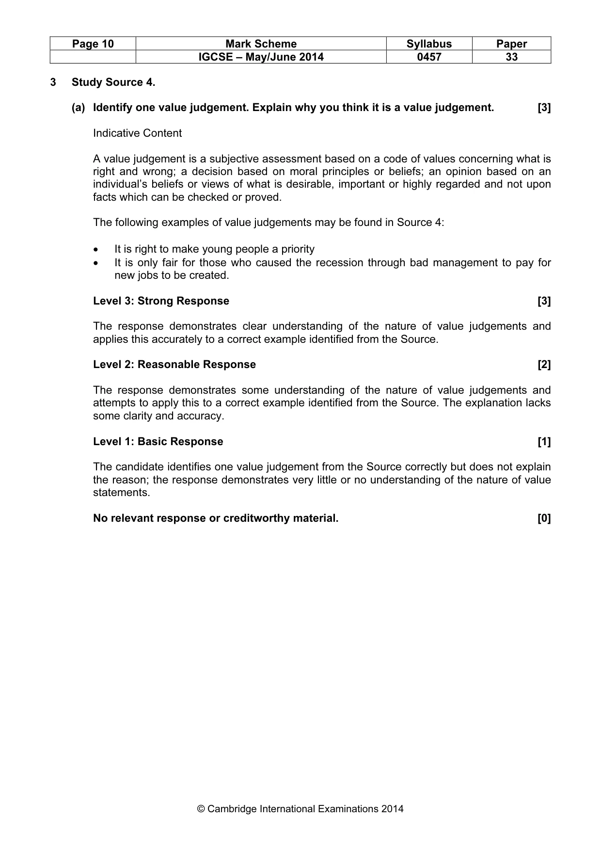 Mark scheme, page 10 of 15