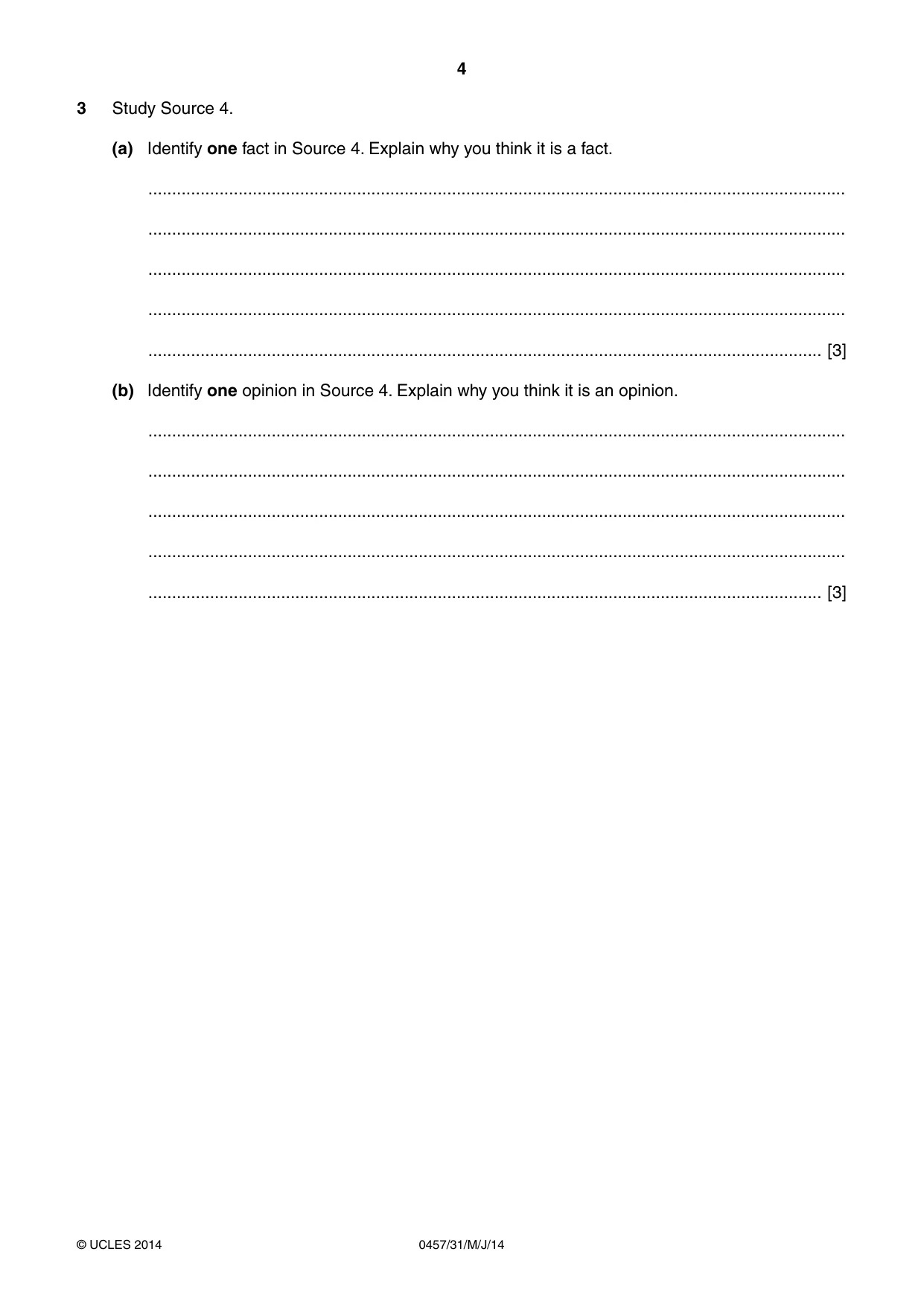 Cambridge IGCSE Global Perspectives 0457 2014 May/June Paper 3 · Variant 1 question paper, page 4 of 8