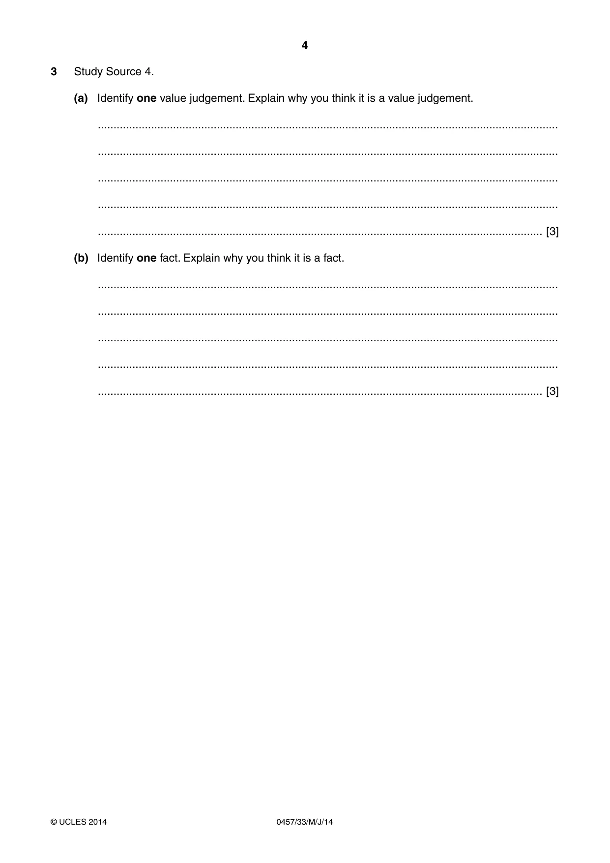 Cambridge IGCSE Global Perspectives 0457 2014 May/June Paper 3 · Variant 3 question paper, page 4 of 8