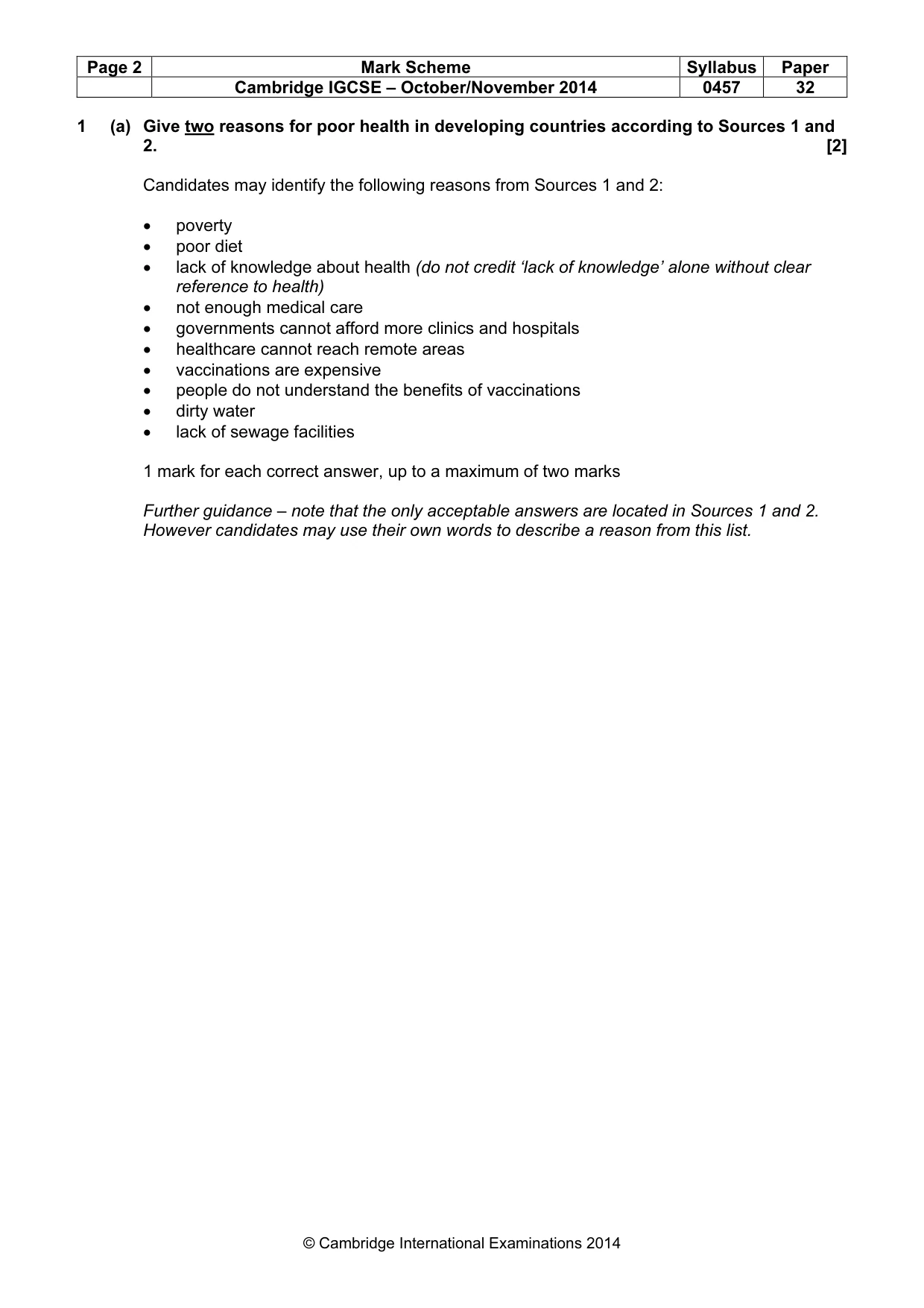 Mark scheme, page 2 of 14