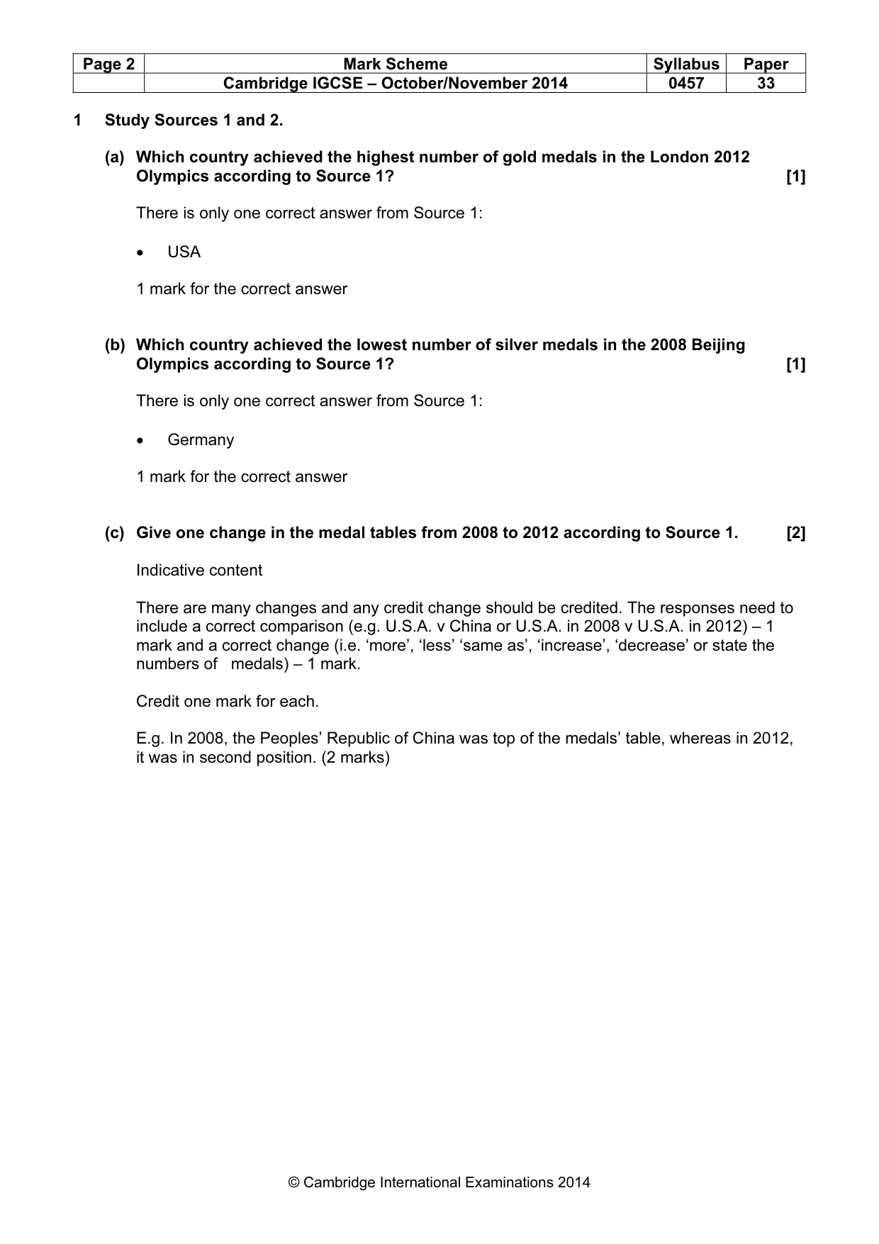 Mark scheme, page 2 of 11