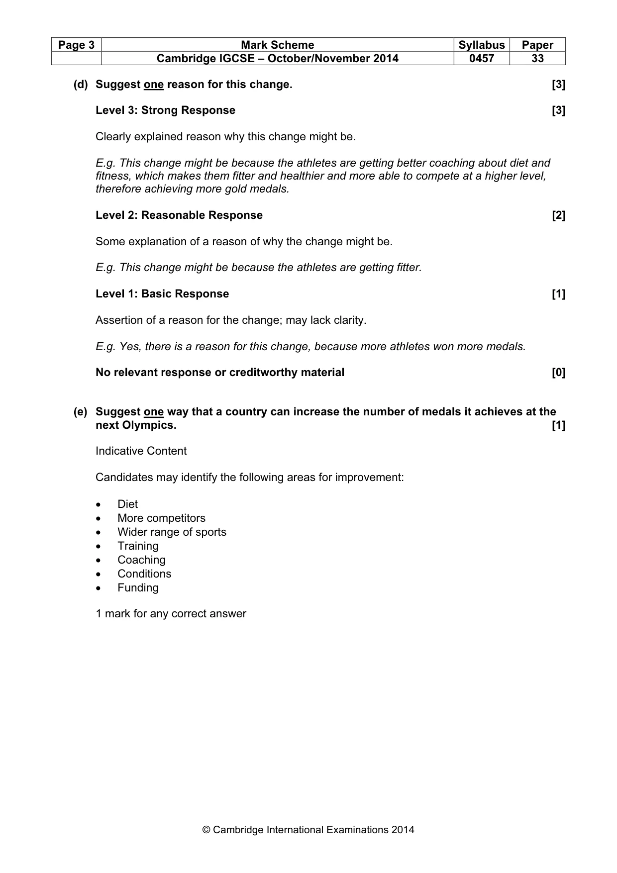 Mark scheme, page 3 of 11