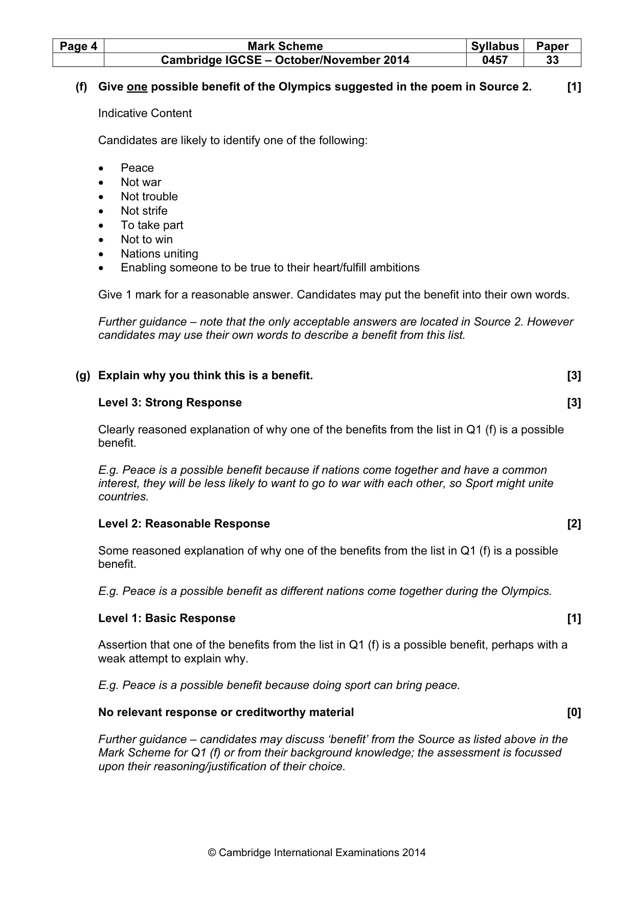 Mark scheme, page 4 of 11
