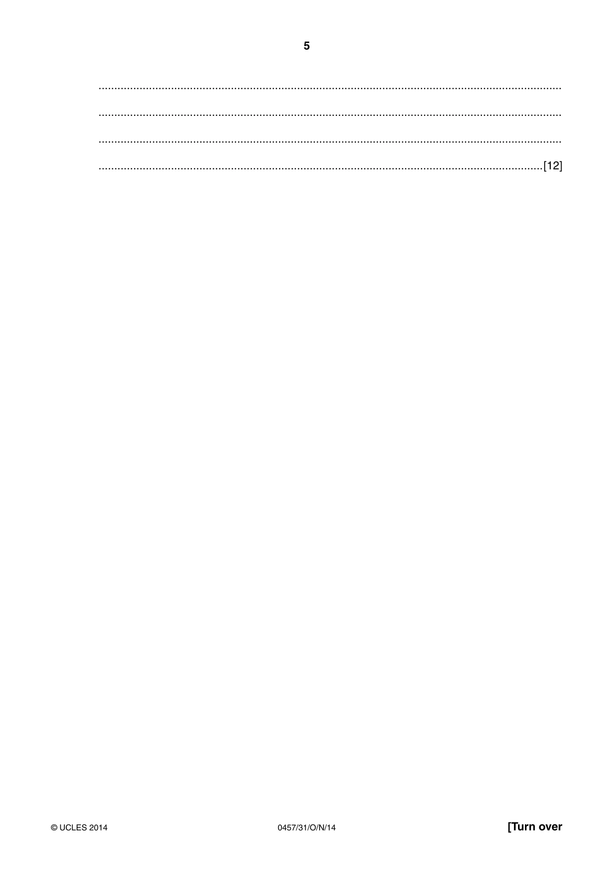 Cambridge IGCSE Global Perspectives 0457 2014 Oct/Nov Paper 3 · Variant 1 question paper, page 5 of 8