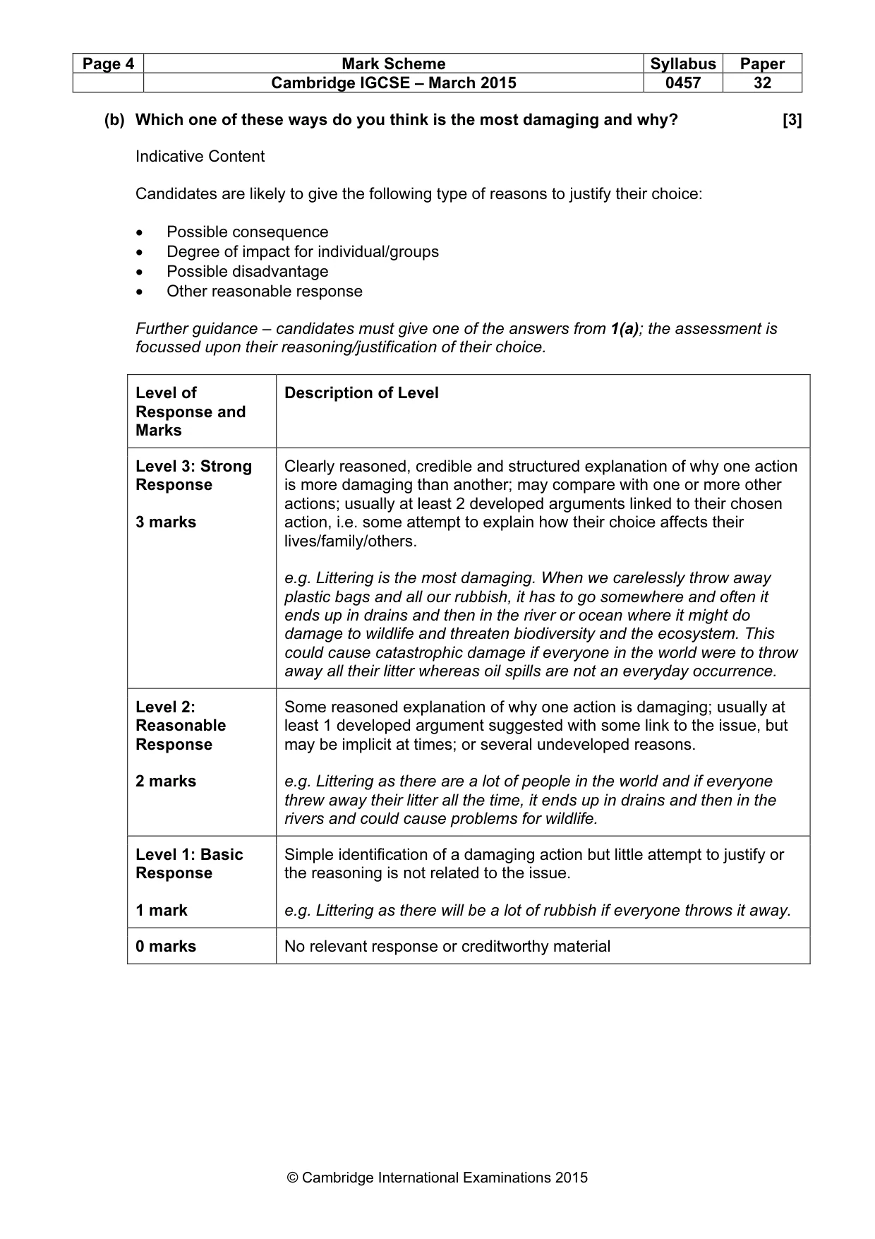 Mark scheme, page 4 of 15