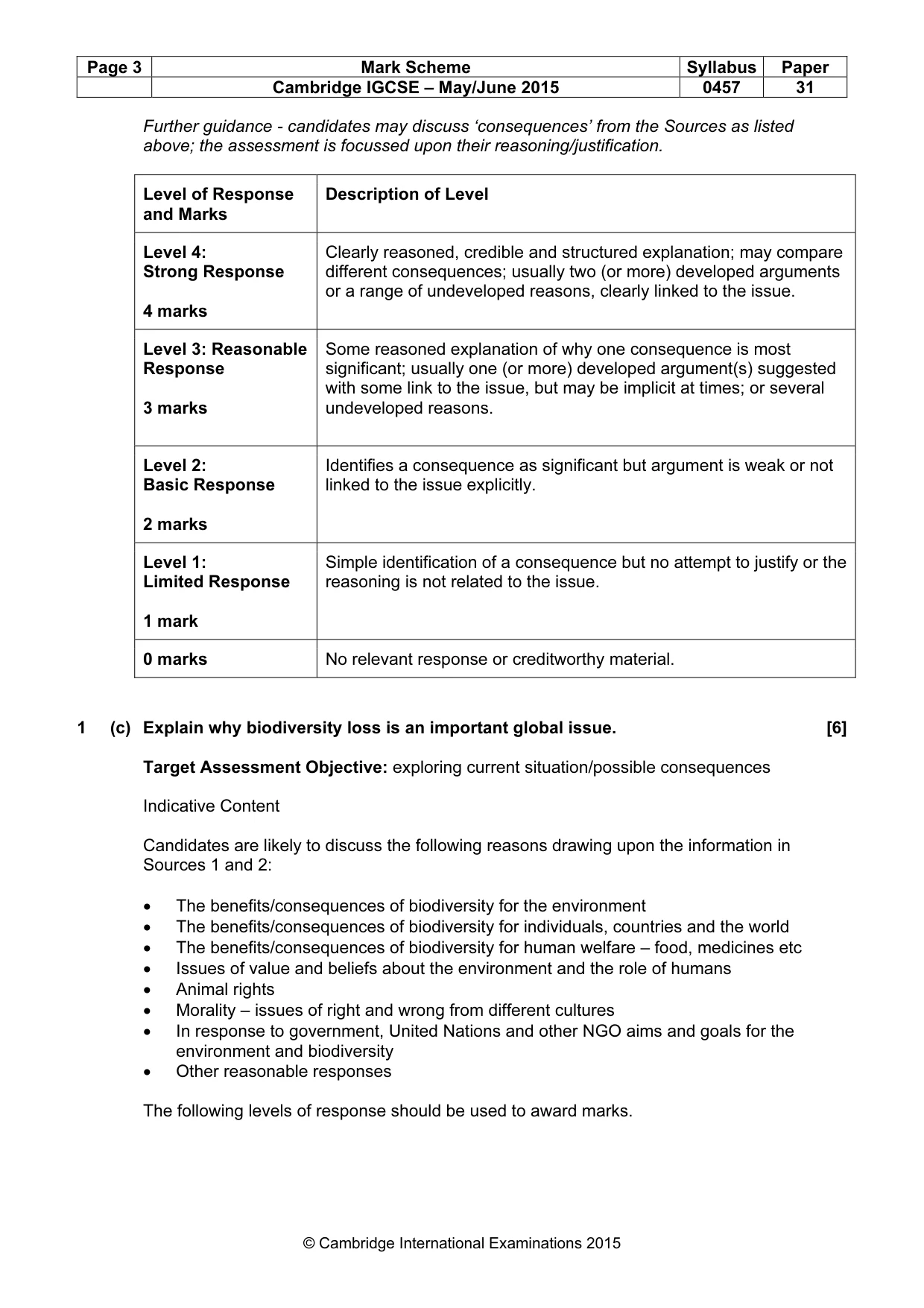 Mark scheme, page 3 of 12