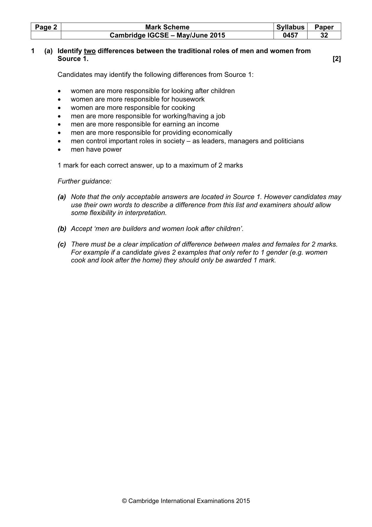 Mark scheme, page 2 of 13