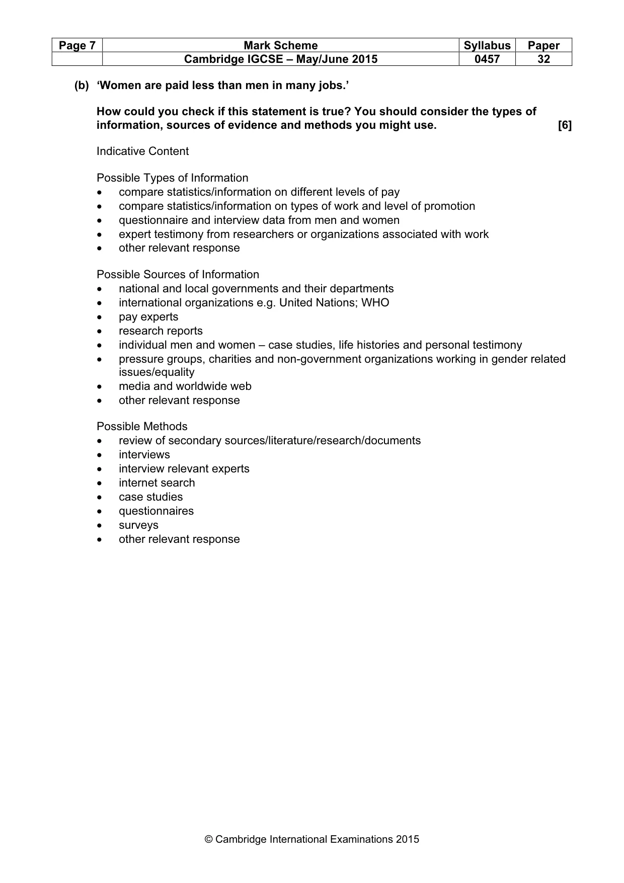 Mark scheme, page 7 of 13