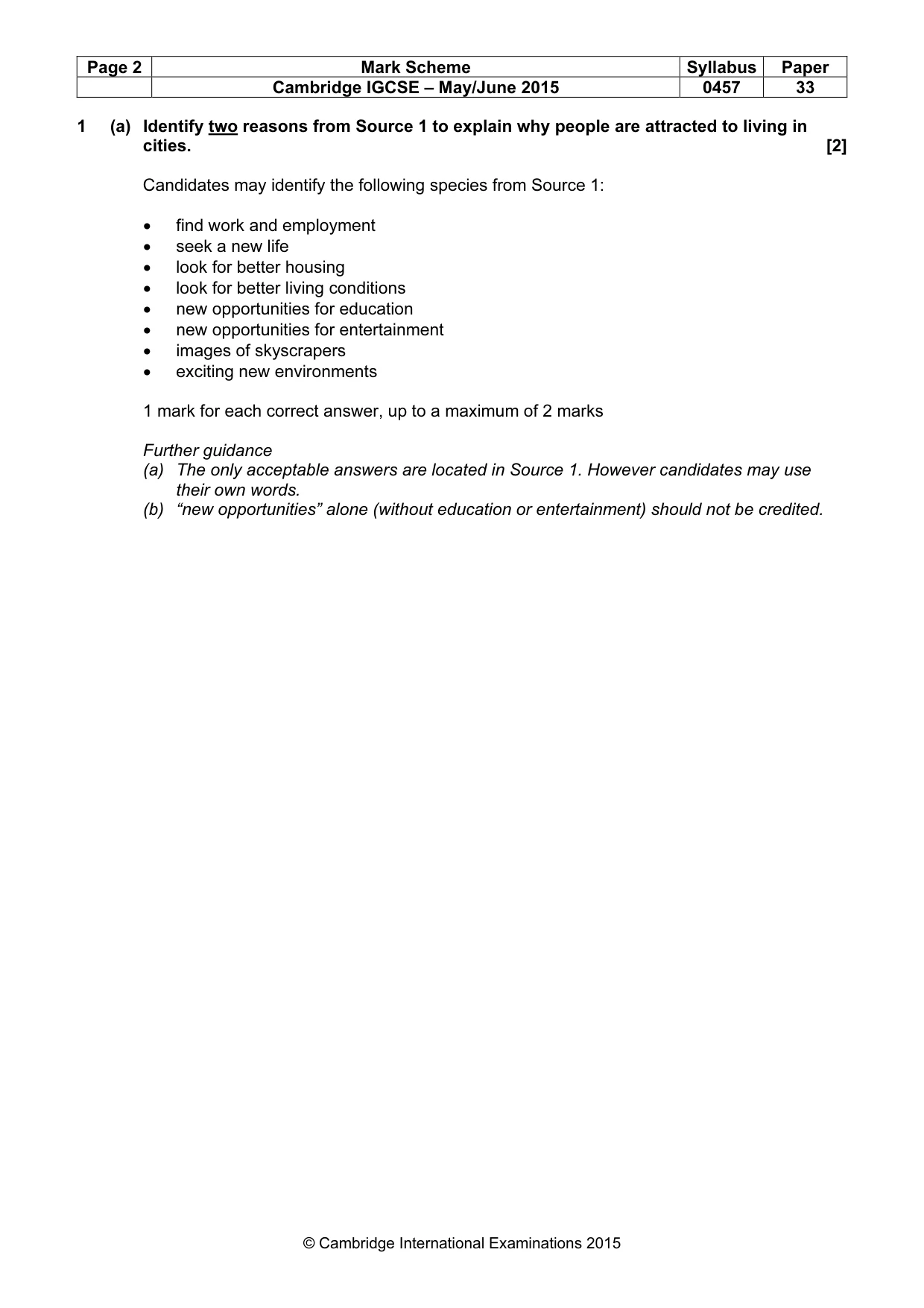 Mark scheme, page 2 of 15