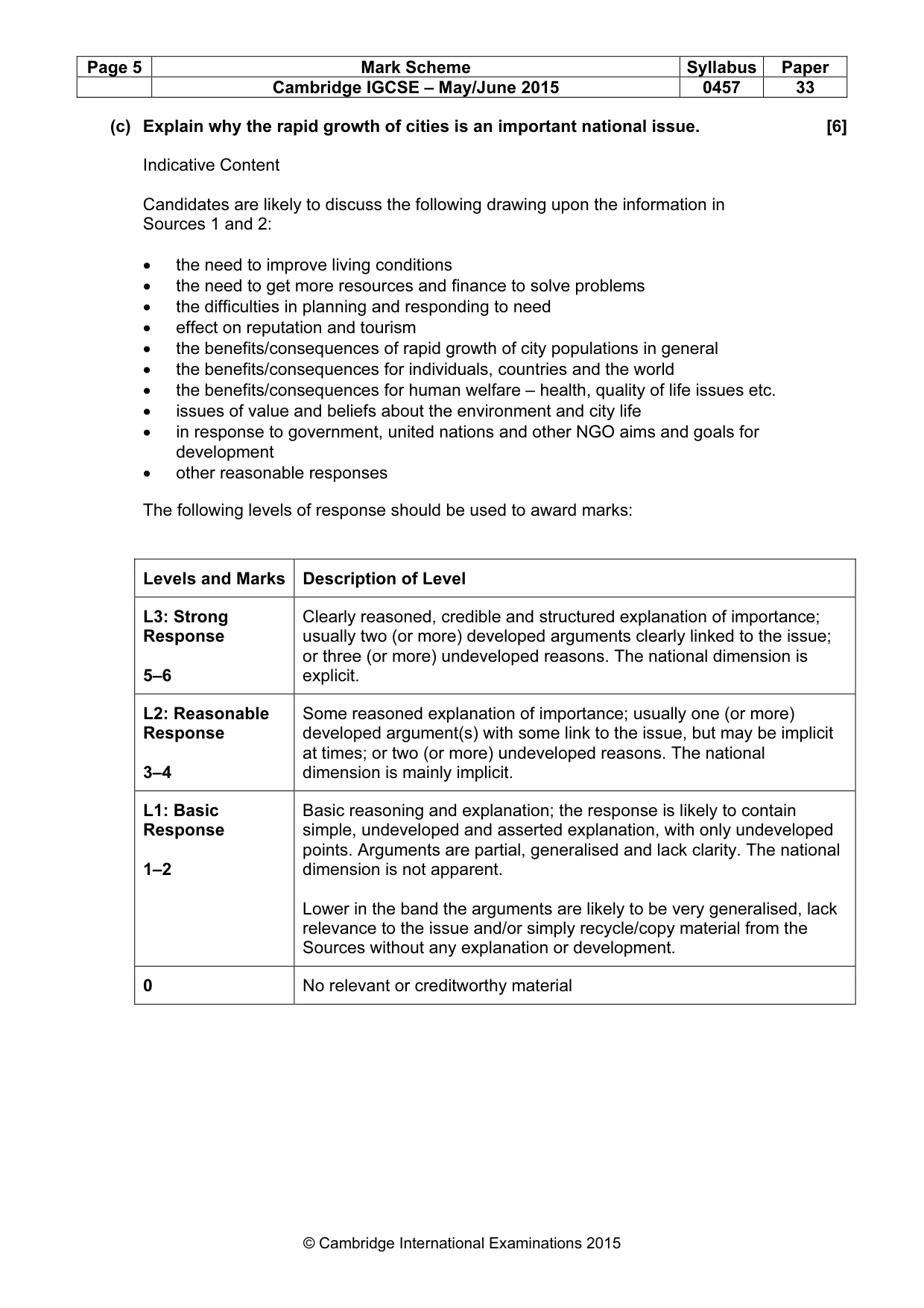 Mark scheme, page 5 of 15