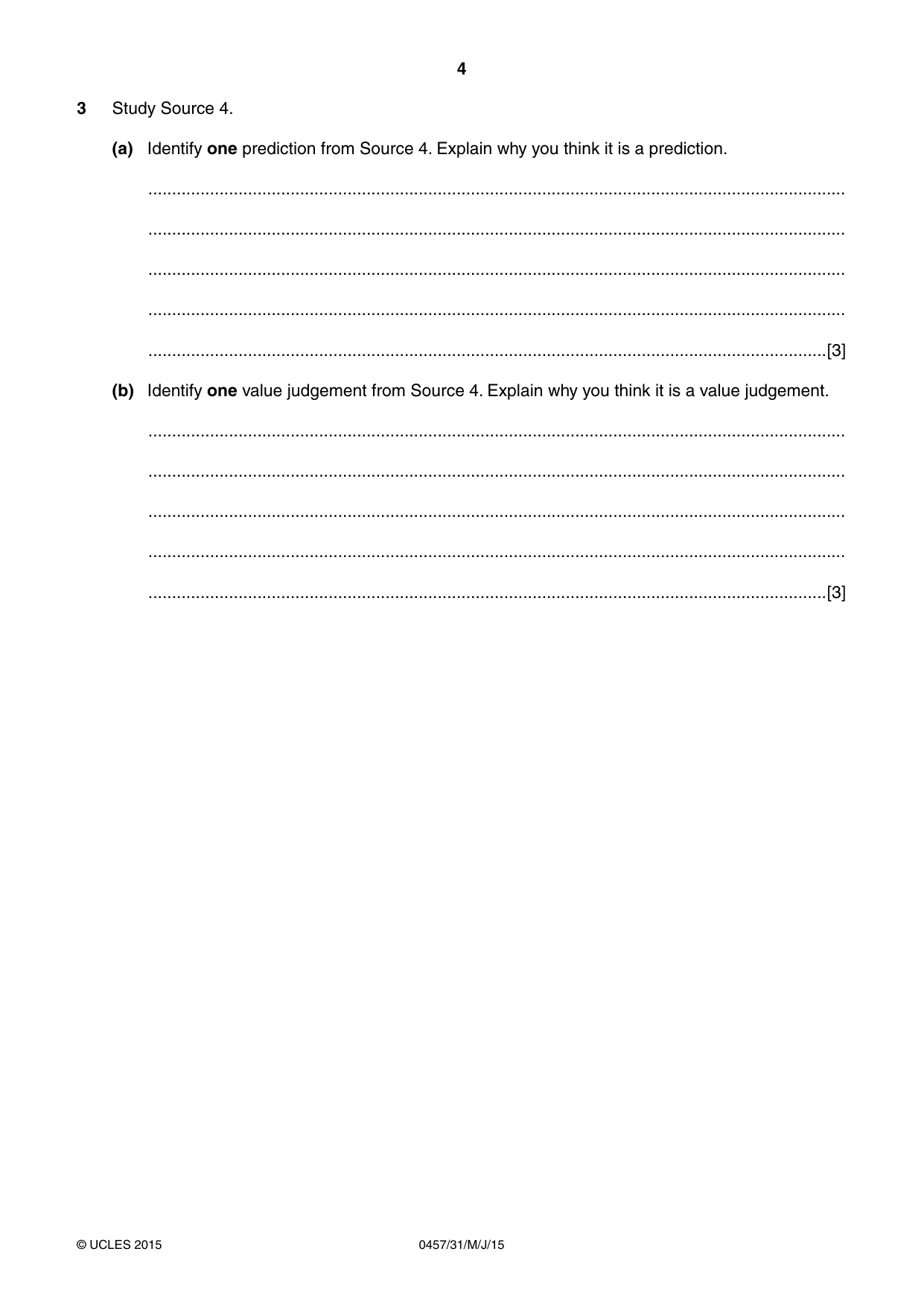 Cambridge IGCSE Global Perspectives 0457 2015 May/June Paper 3 · Variant 1 question paper, page 4 of 8