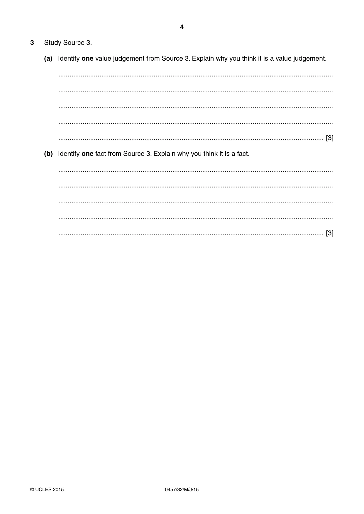 Cambridge IGCSE Global Perspectives 0457 2015 May/June Paper 3 · Variant 2 question paper, page 4 of 8