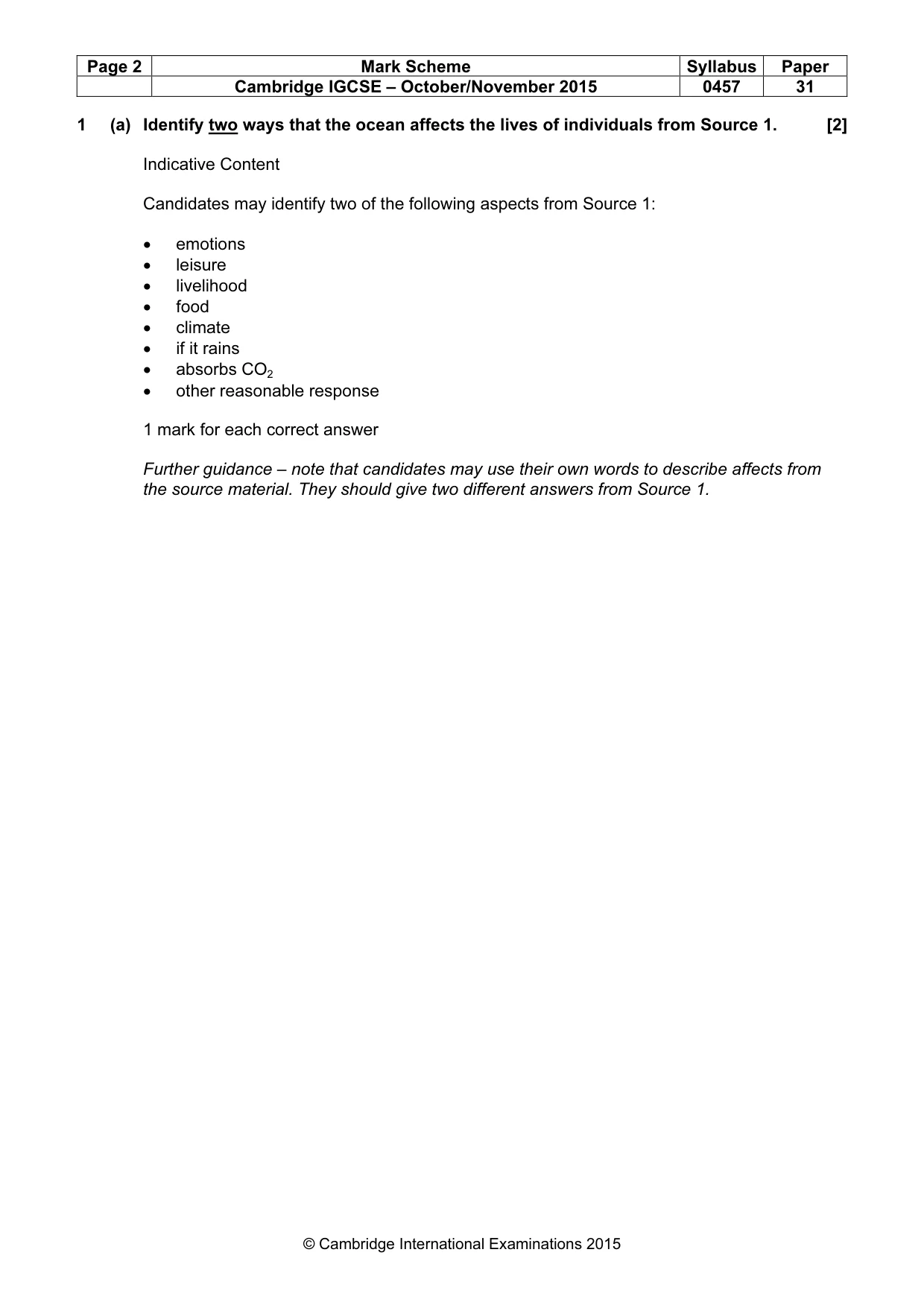 Mark scheme, page 2 of 13