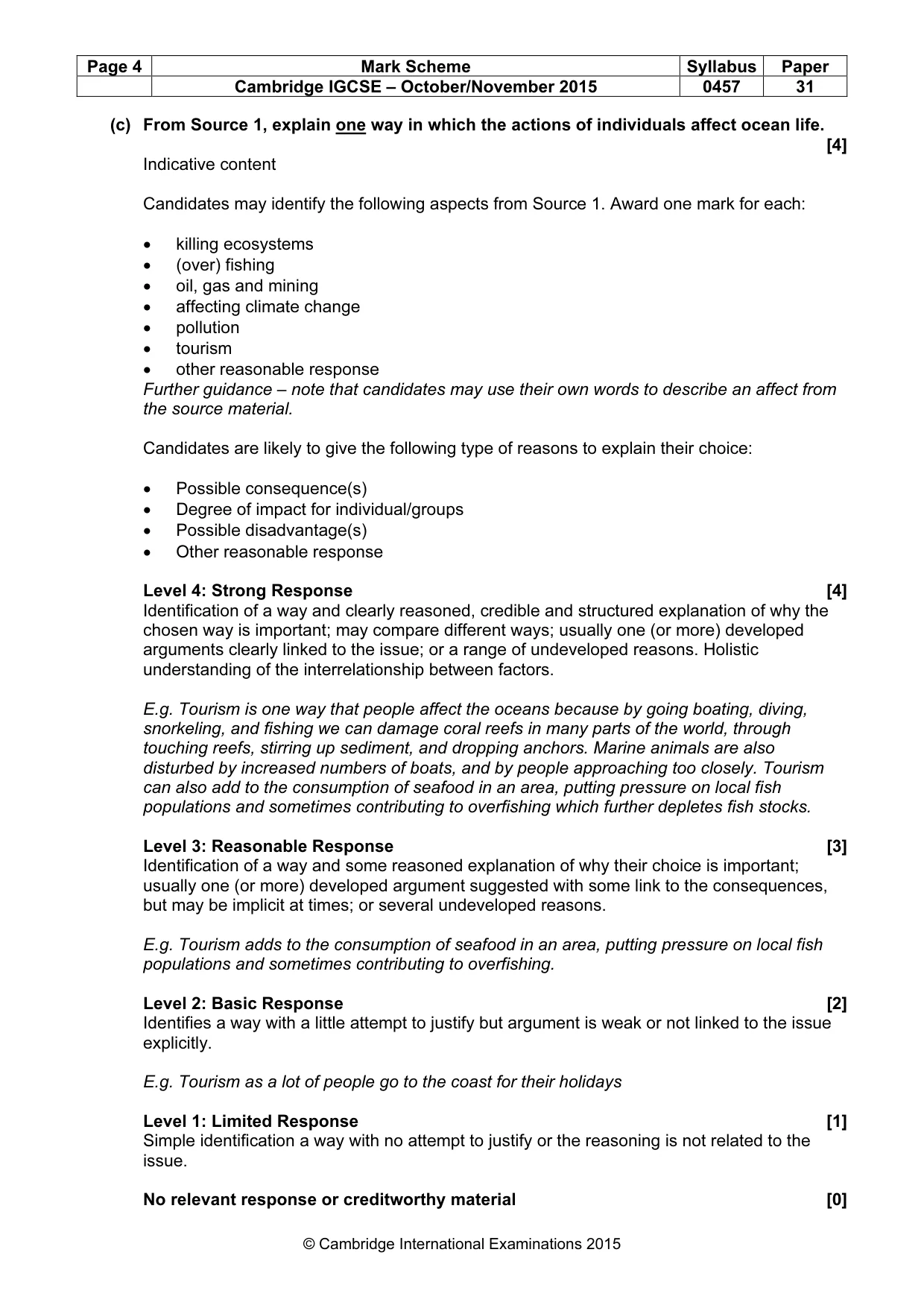 Mark scheme, page 4 of 13