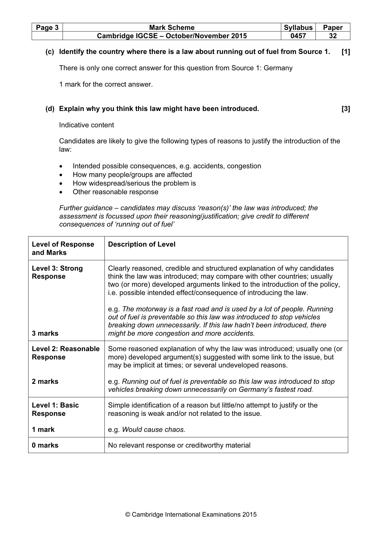 Mark scheme, page 3 of 13