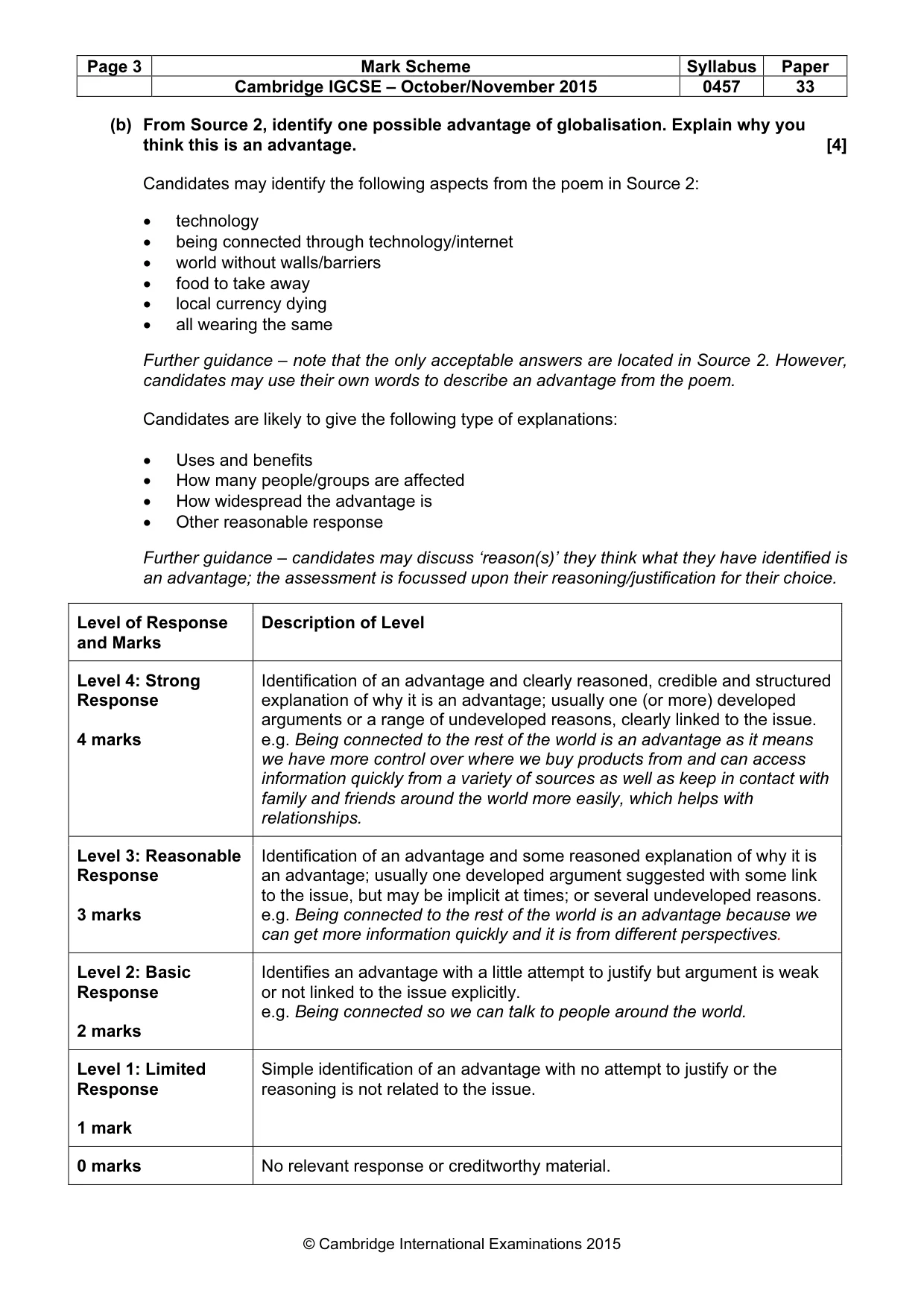Mark scheme, page 3 of 12
