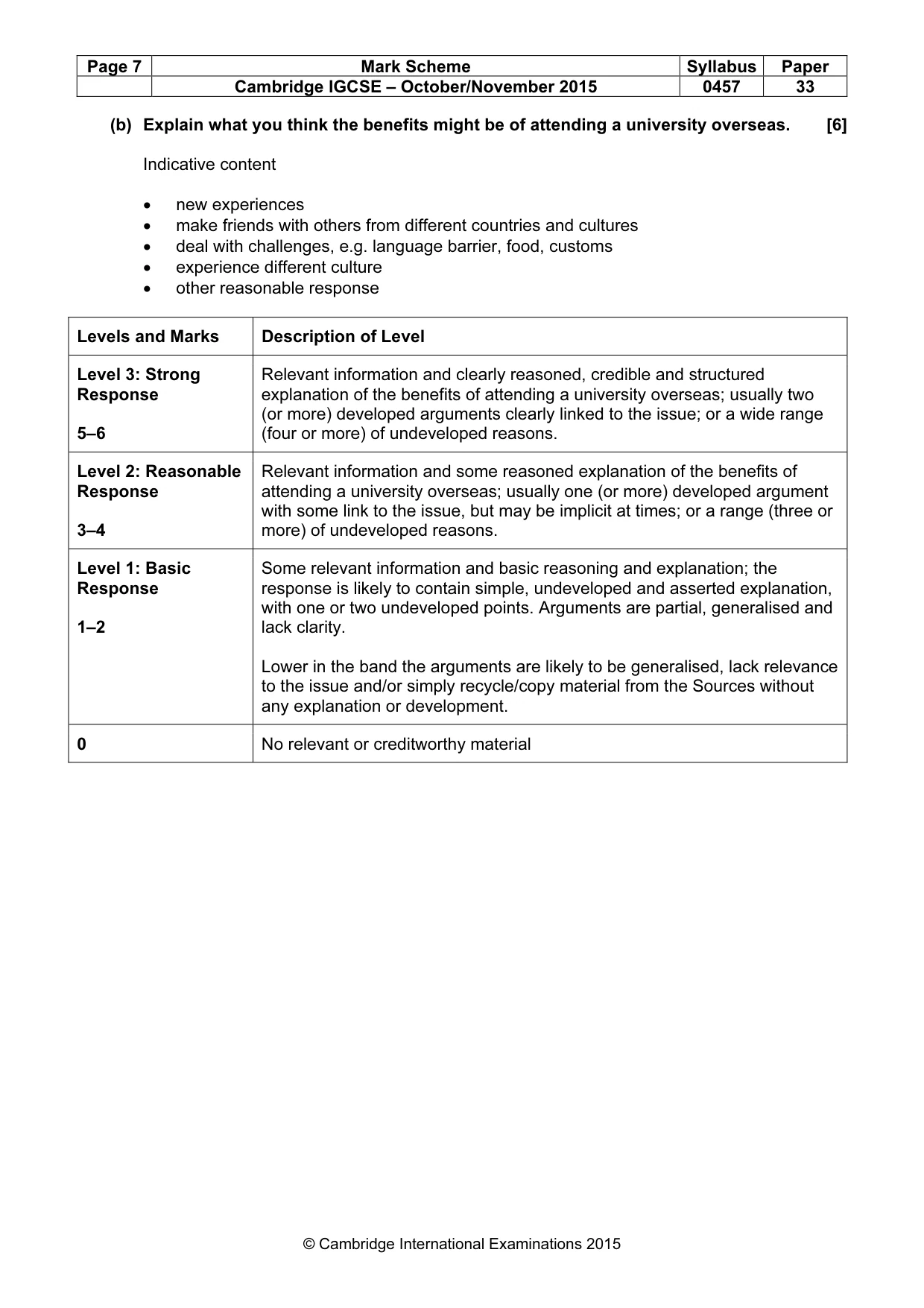 Mark scheme, page 7 of 12