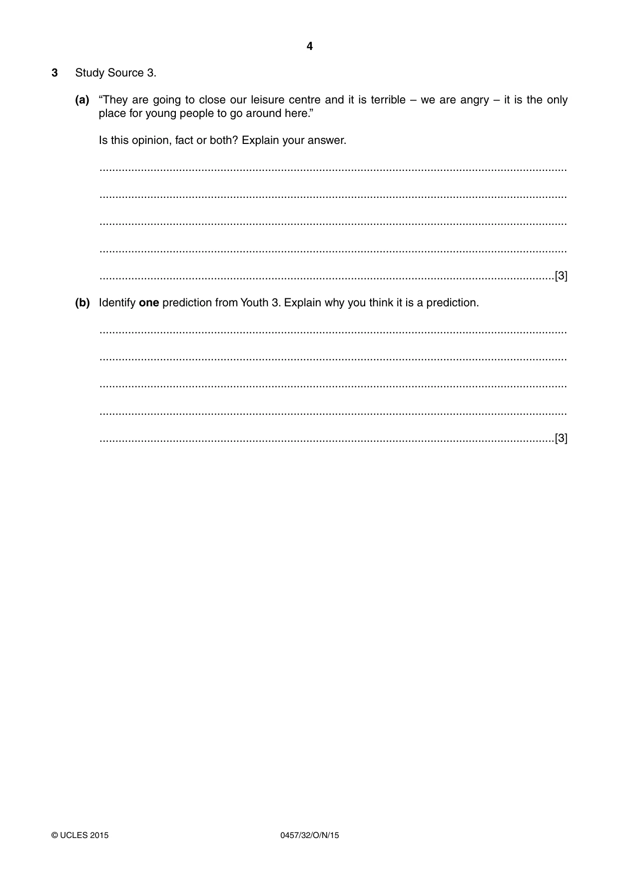 Cambridge IGCSE Global Perspectives 0457 2015 Oct/Nov Paper 3 · Variant 2 question paper, page 4 of 8