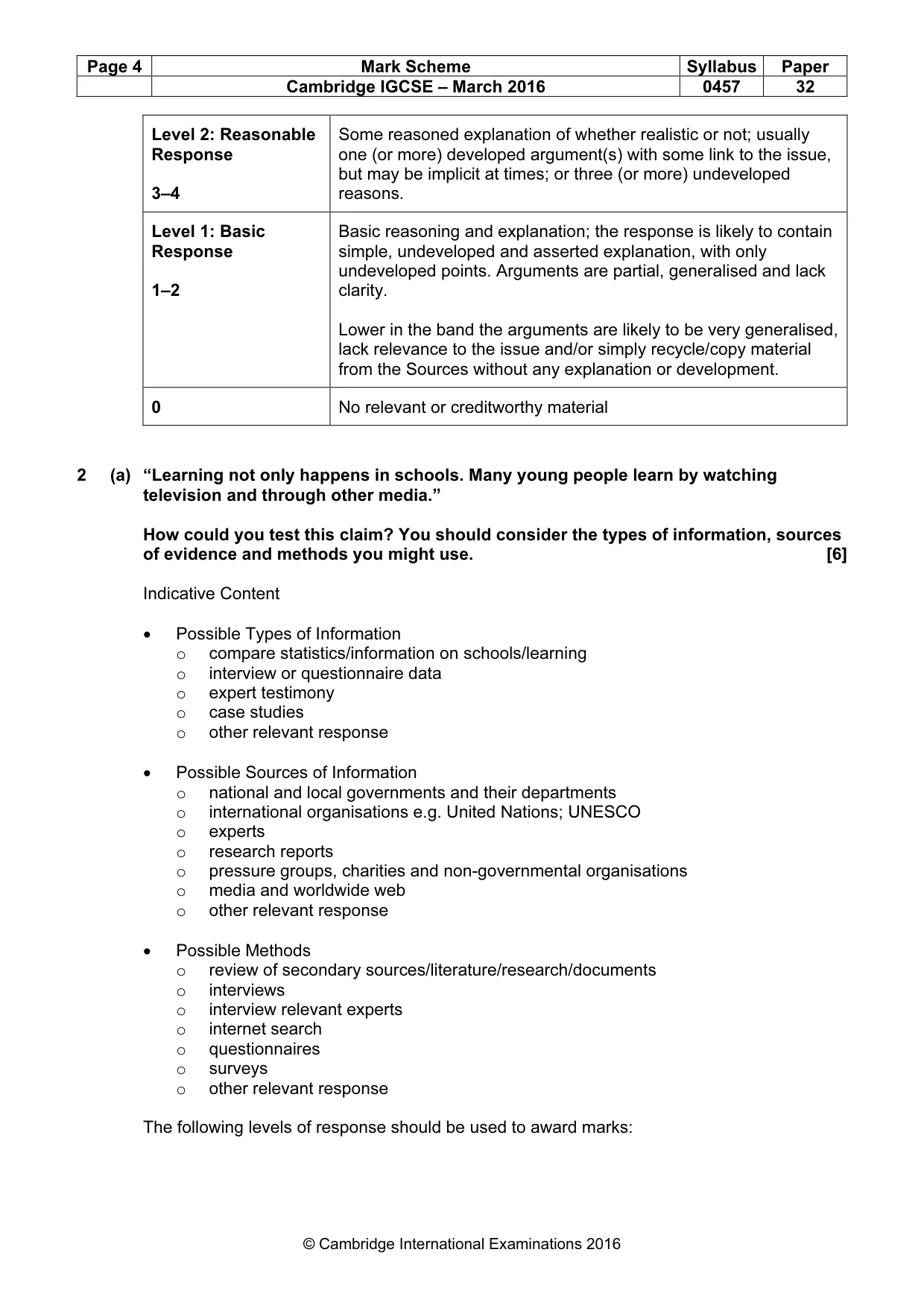 Mark scheme, page 4 of 11