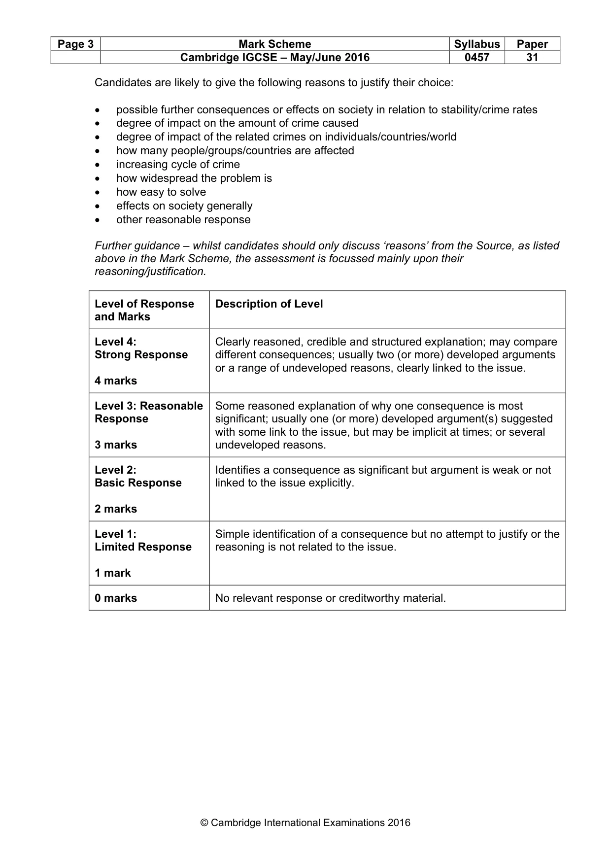 Mark scheme, page 3 of 13