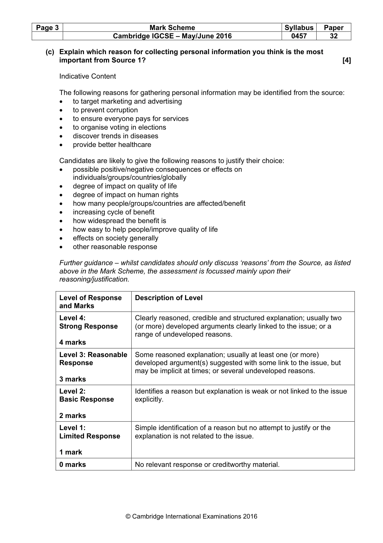 Mark scheme, page 3 of 14