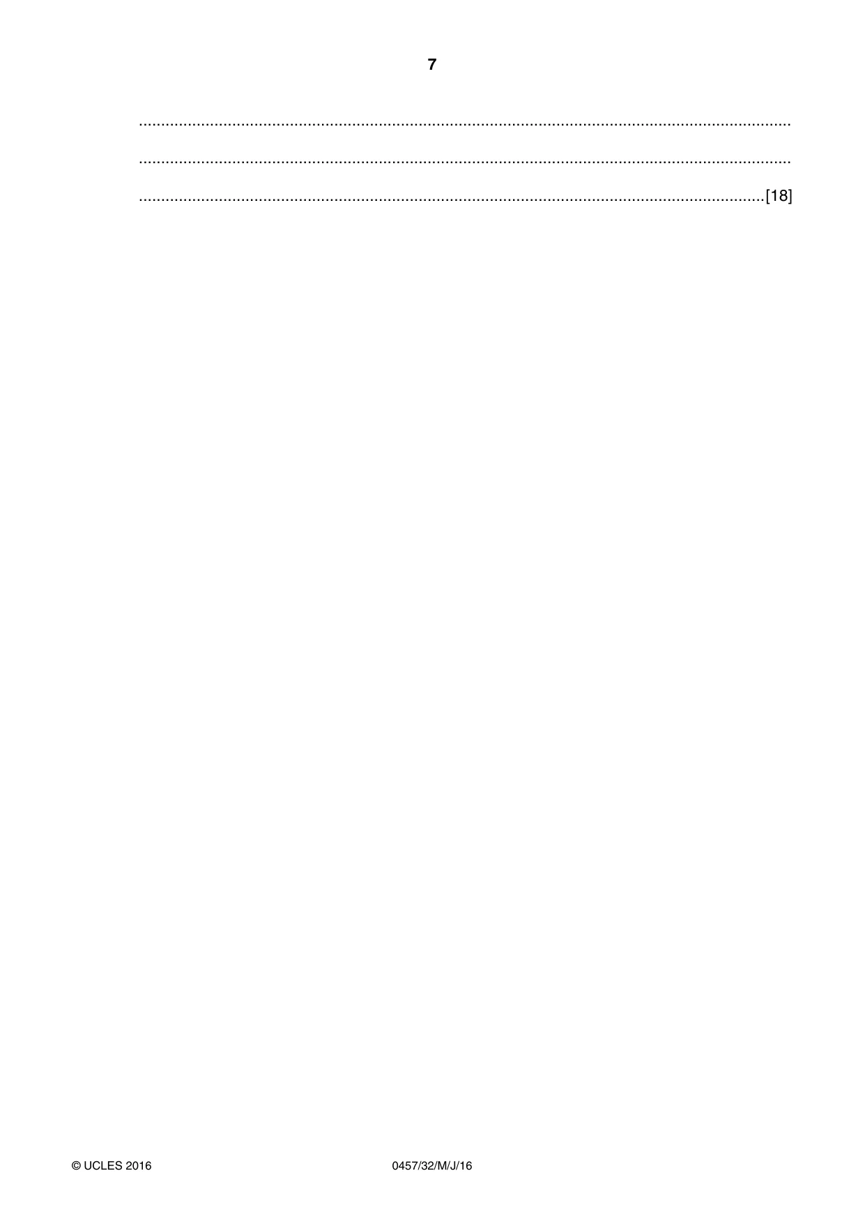 Cambridge IGCSE Global Perspectives 0457 2016 May/June Paper 3 · Variant 2 question paper, page 7 of 8
