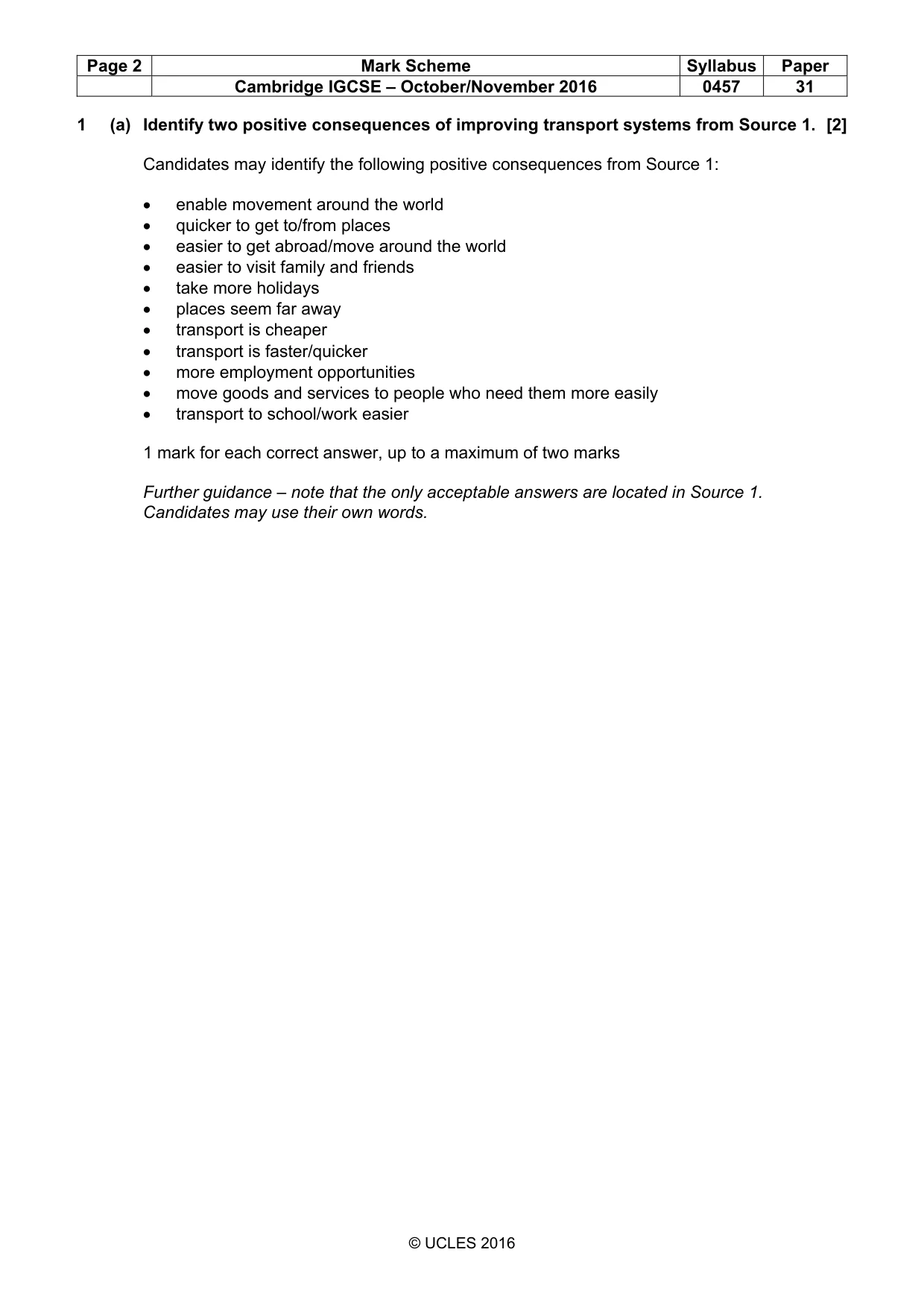 Mark scheme, page 2 of 12