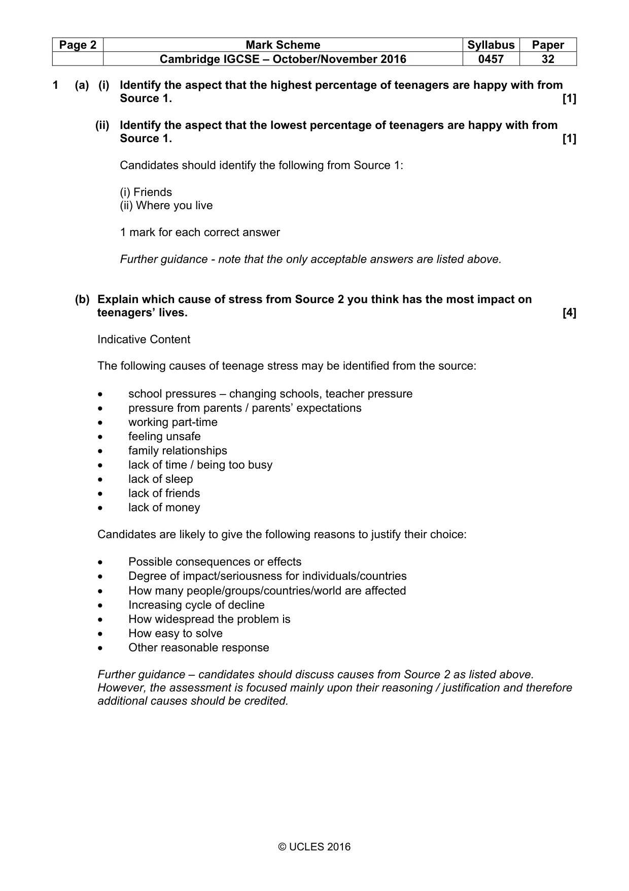 Mark scheme, page 2 of 13