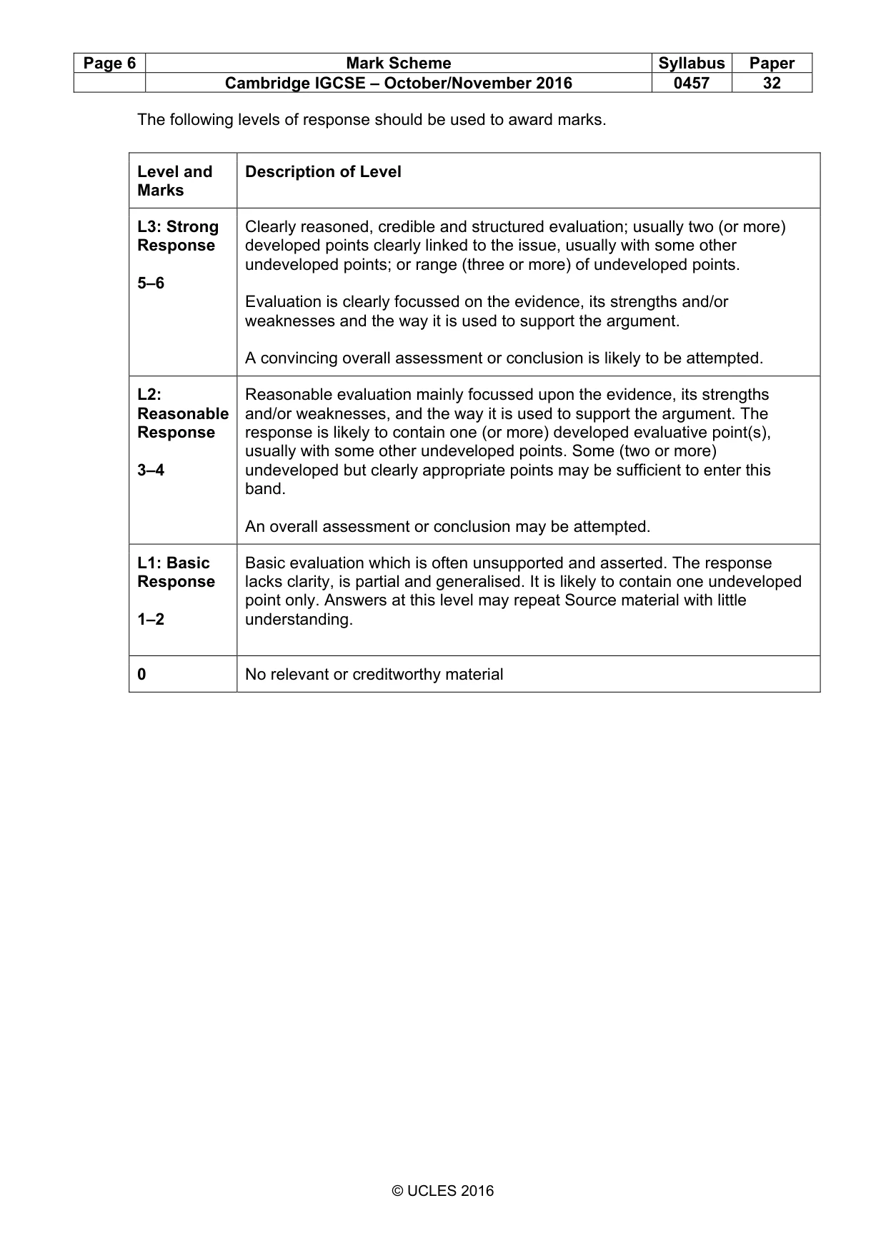 Mark scheme, page 6 of 13