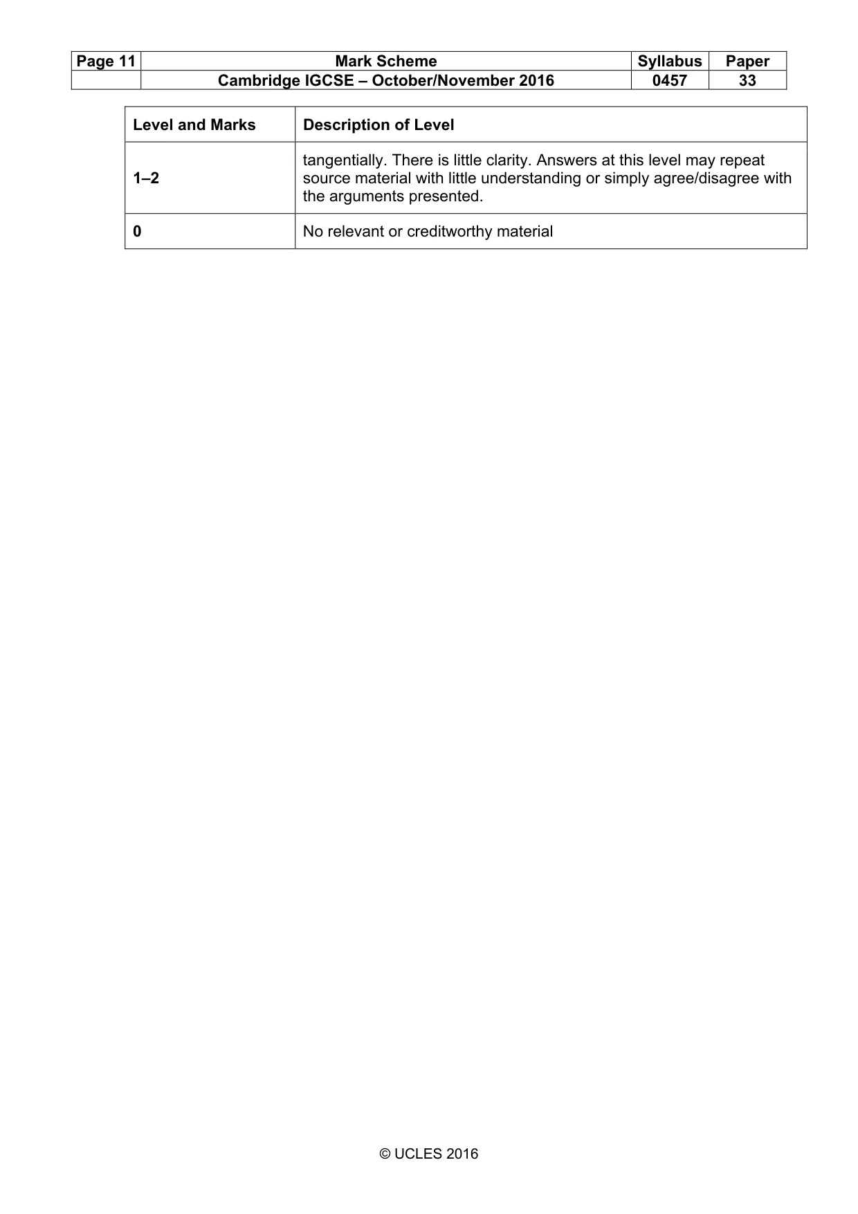 Mark scheme, page 11 of 13