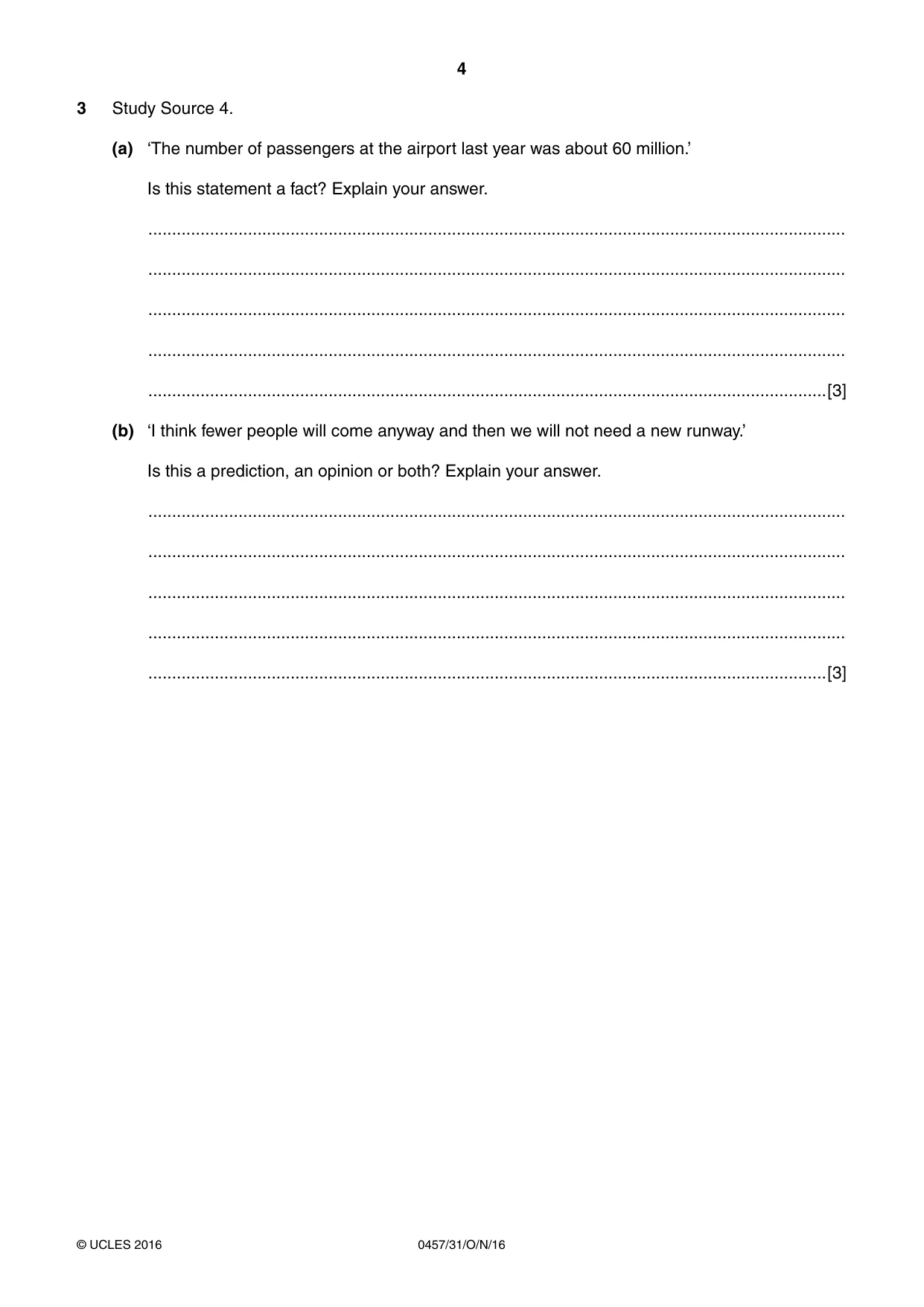 Cambridge IGCSE Global Perspectives 0457 2016 Oct/Nov Paper 3 · Variant 1 question paper, page 4 of 8