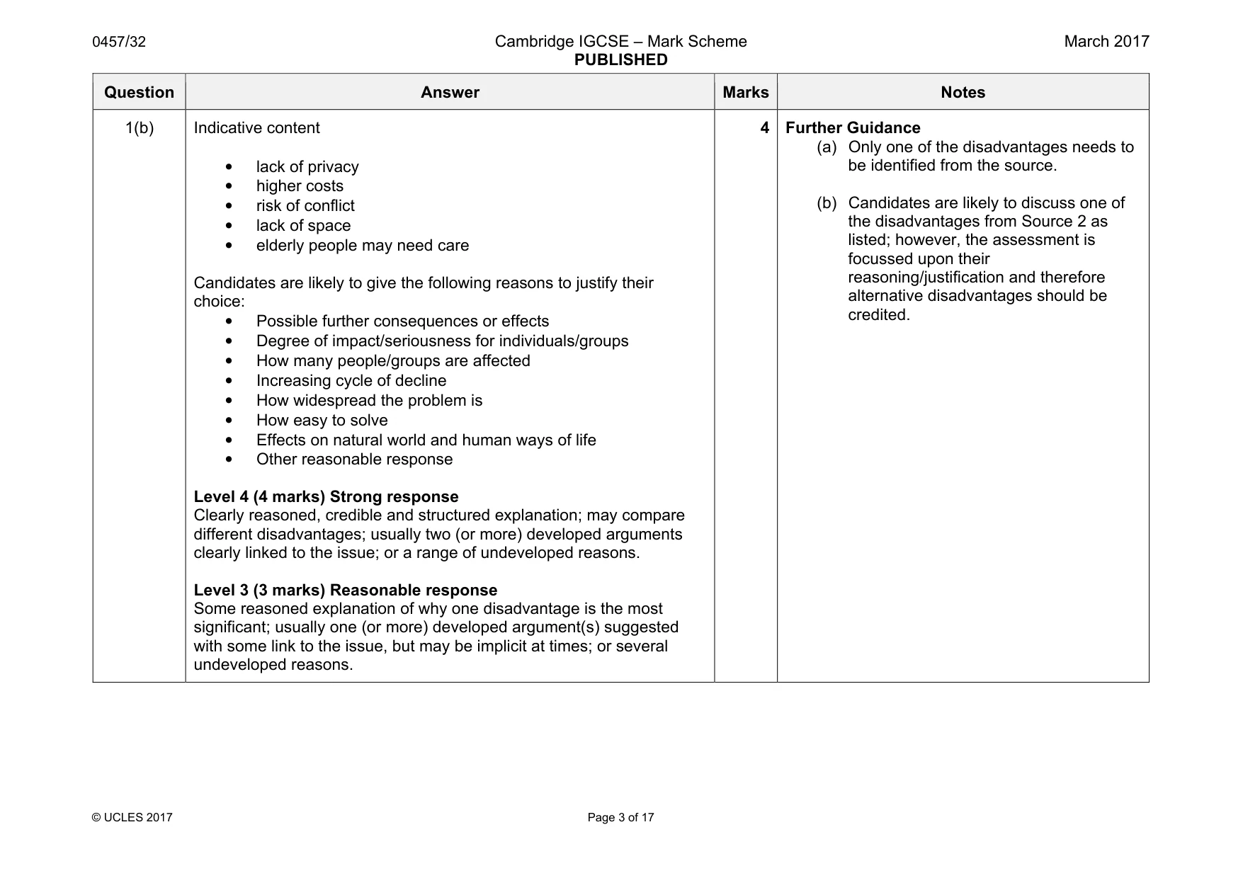 Mark scheme, page 3 of 17