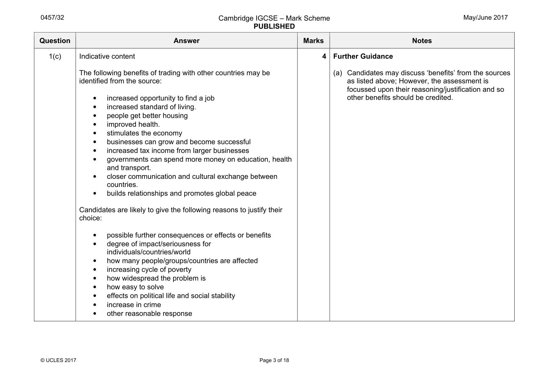 Mark scheme, page 3 of 18