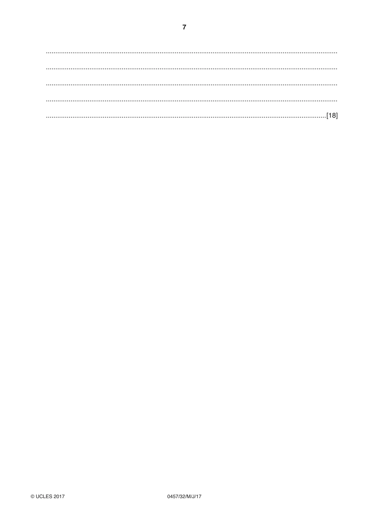 Cambridge IGCSE Global Perspectives 0457 2017 May/June Paper 3 · Variant 2 question paper, page 7 of 8