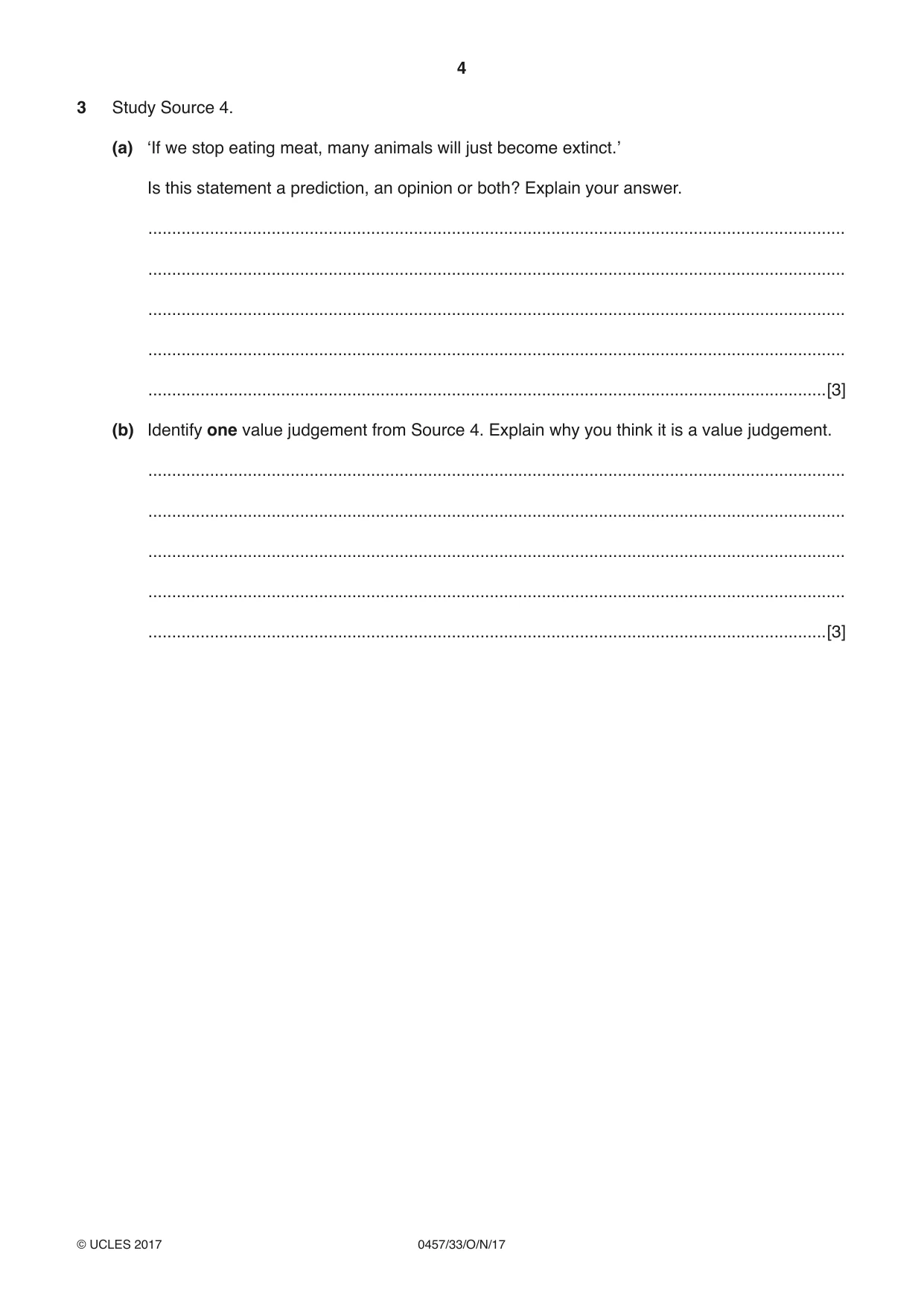 Cambridge IGCSE Global Perspectives 0457 2017 Oct/Nov Paper 3 · Variant 3 question paper, page 4 of 8