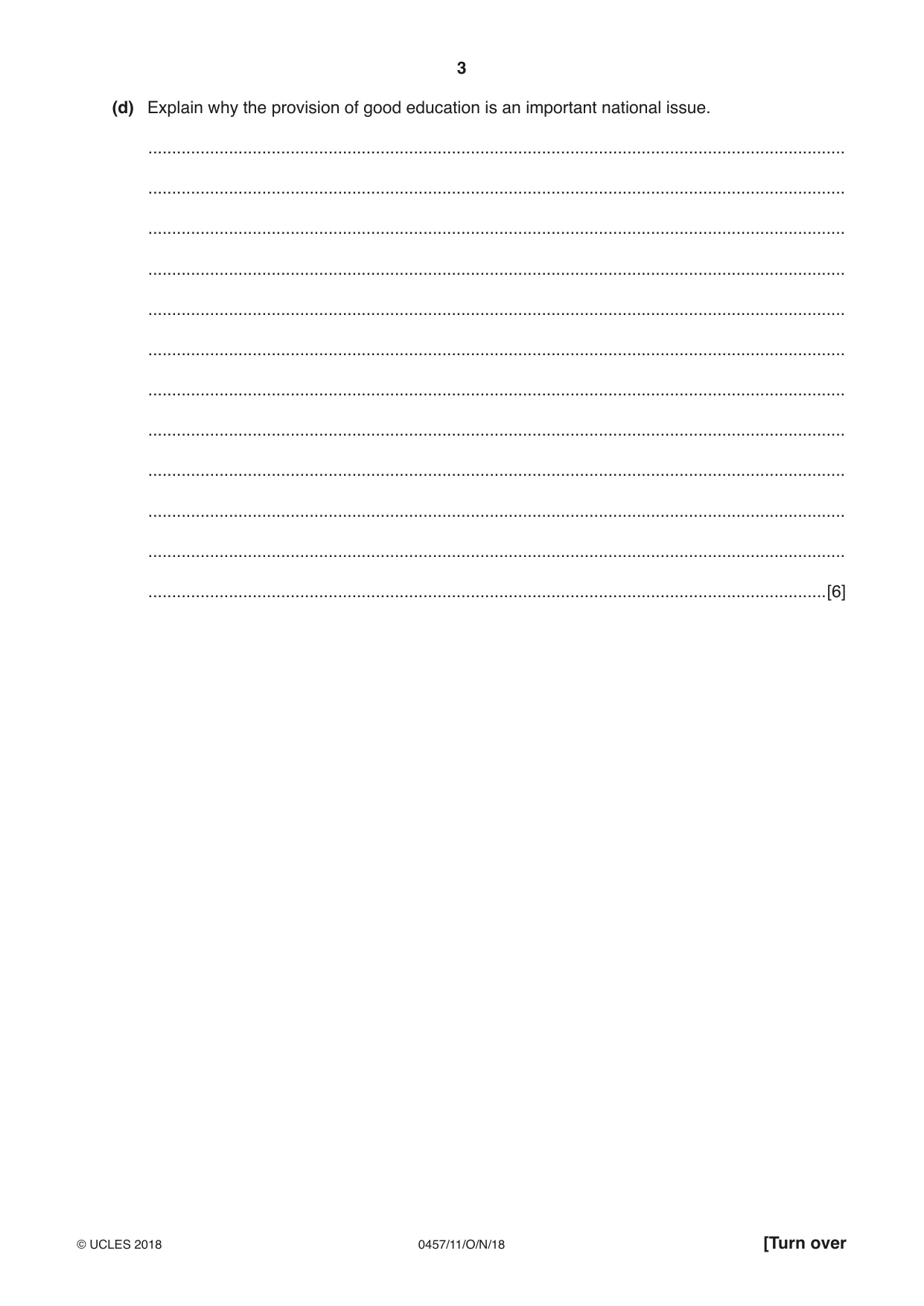 Cambridge IGCSE Global Perspectives 0457 2018 Oct/Nov Paper 1 · Variant 1 question paper, page 3 of 12