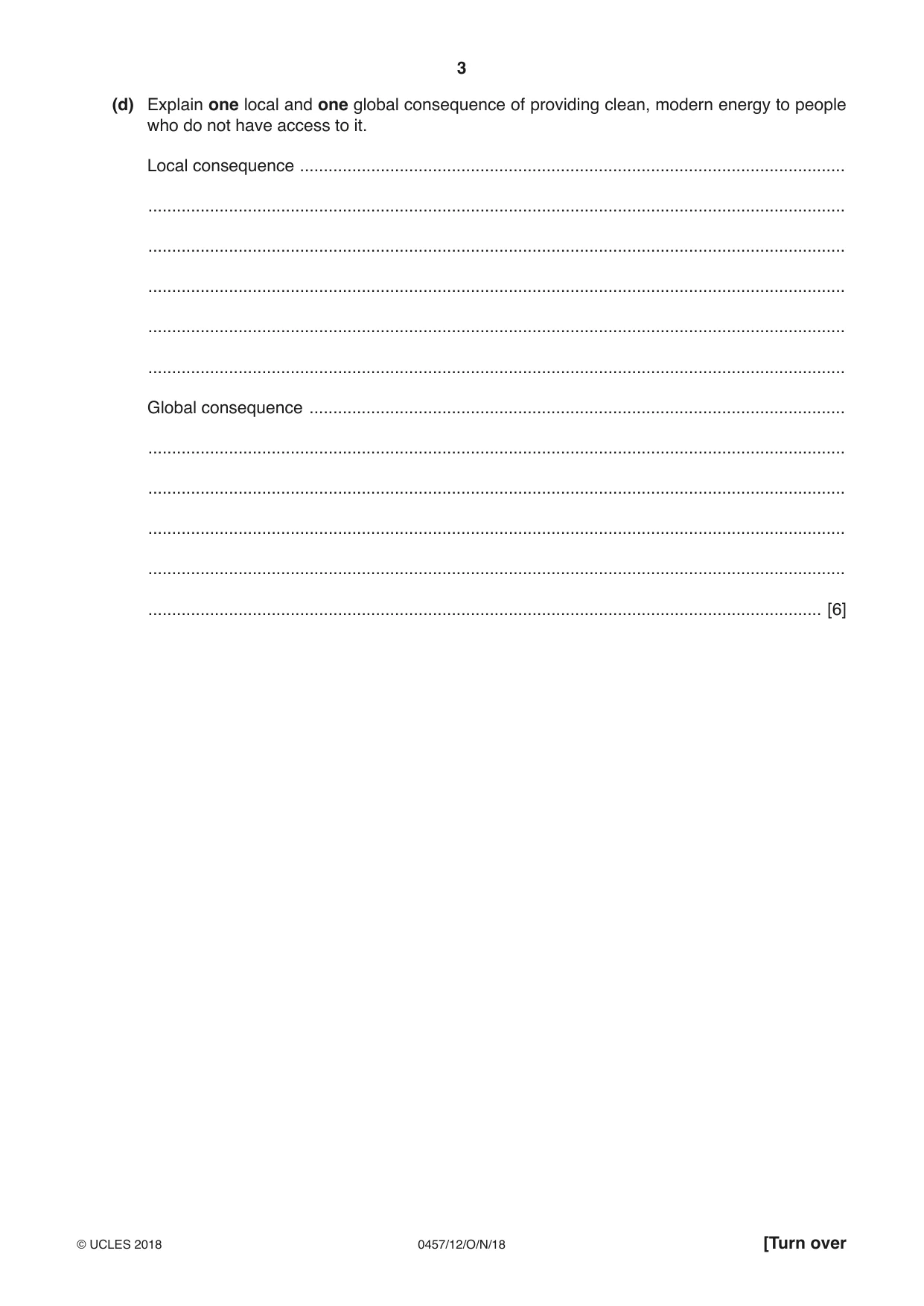 Cambridge IGCSE Global Perspectives 0457 2018 Oct/Nov Paper 1 · Variant 2 question paper, page 3 of 12