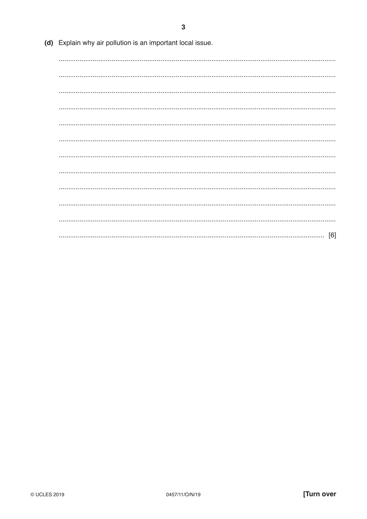 Cambridge IGCSE Global Perspectives 0457 2019 Oct/Nov Paper 1 · Variant 1 question paper, page 3 of 12