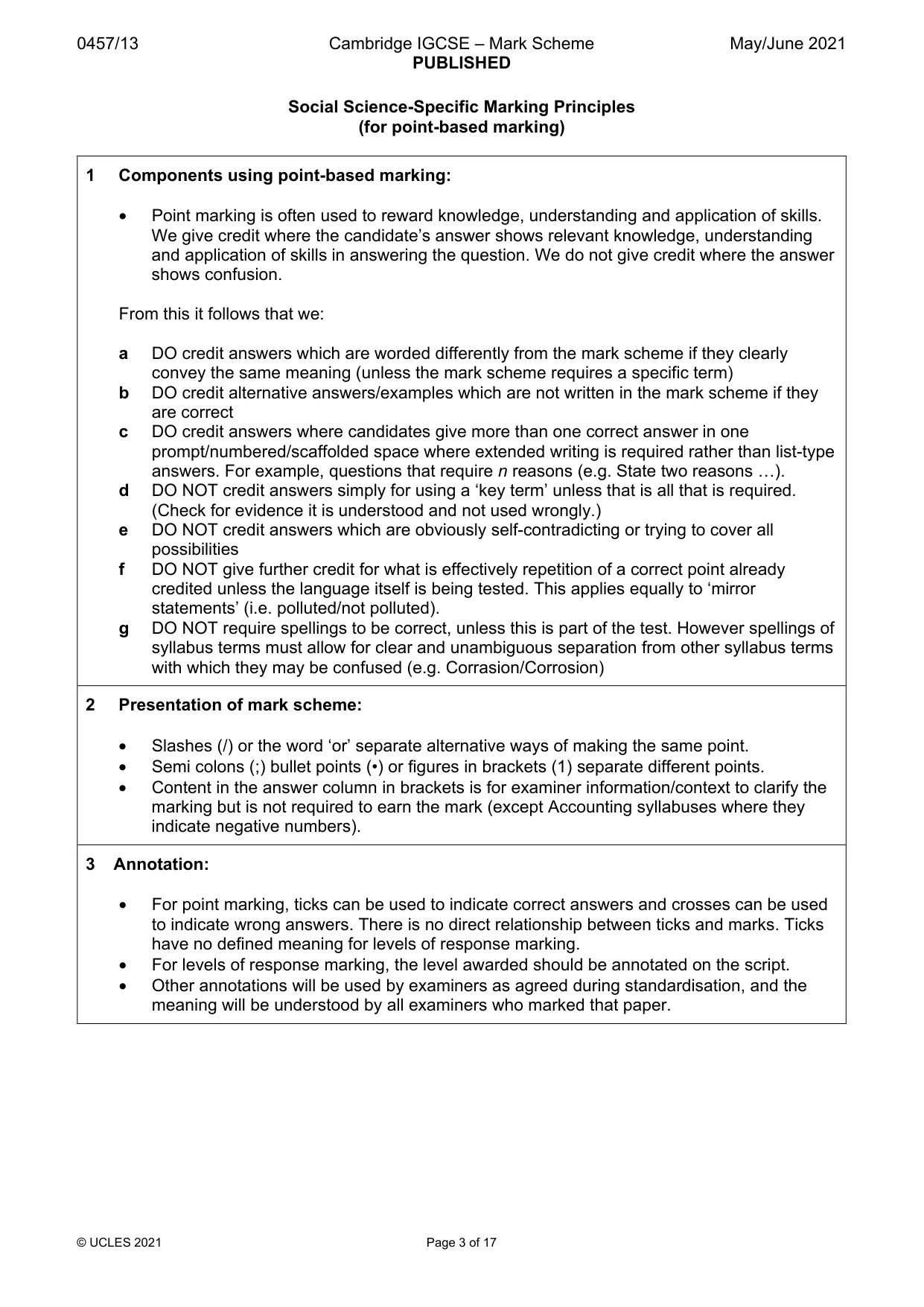 Mark scheme, page 3 of 17