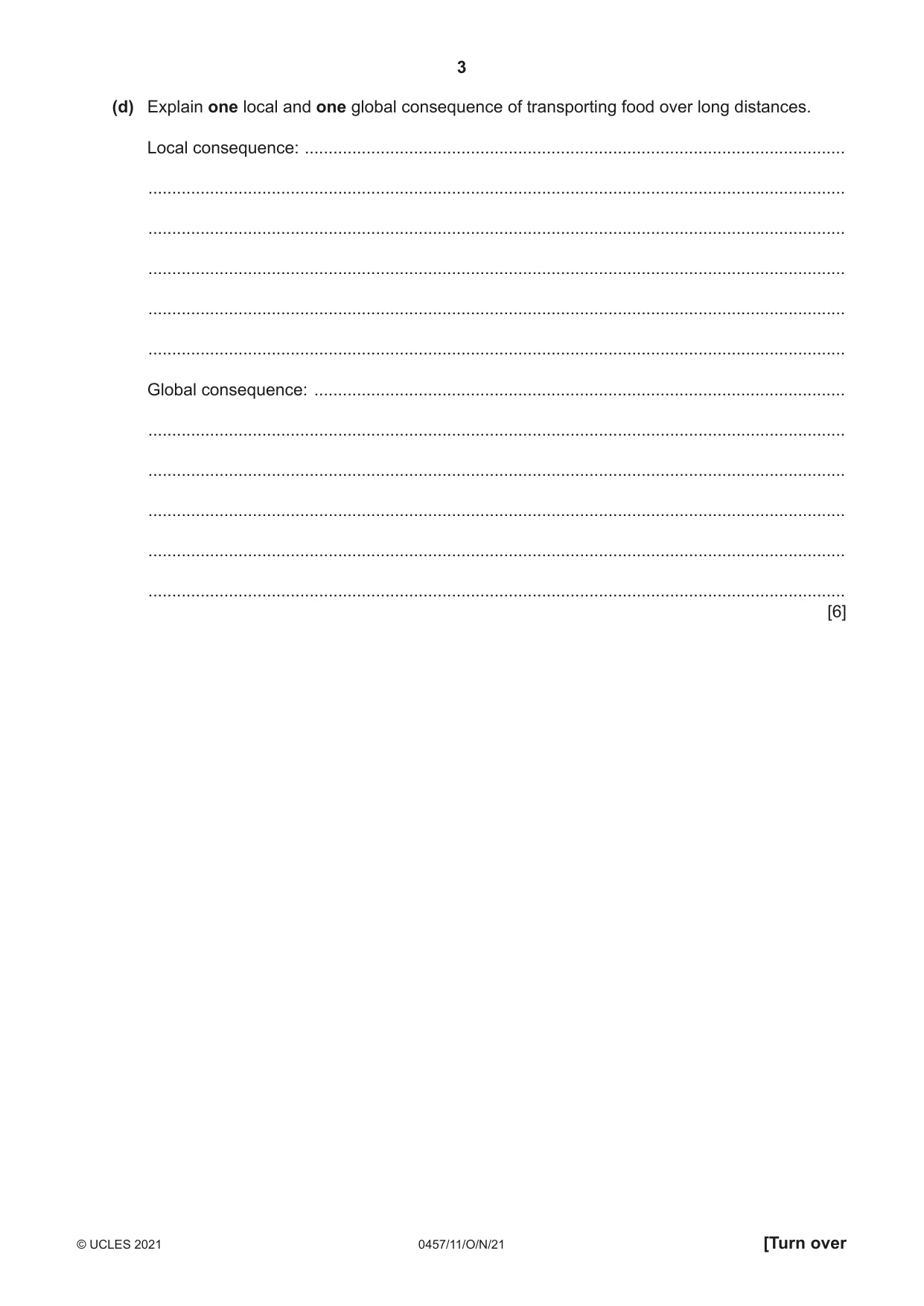 Cambridge IGCSE Global Perspectives 0457 2021 Oct/Nov Paper 1 · Variant 1 question paper, page 3 of 12