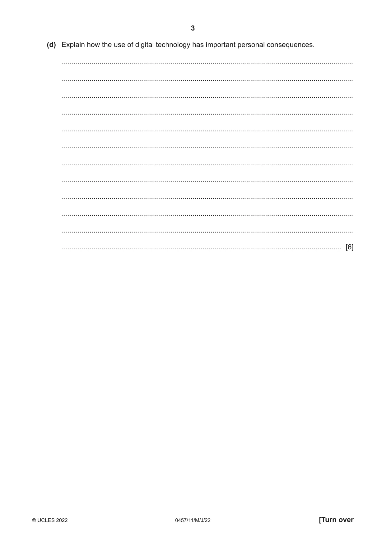 Cambridge IGCSE Global Perspectives 0457 2022 May/June Paper 1 · Variant 1 question paper, page 3 of 12