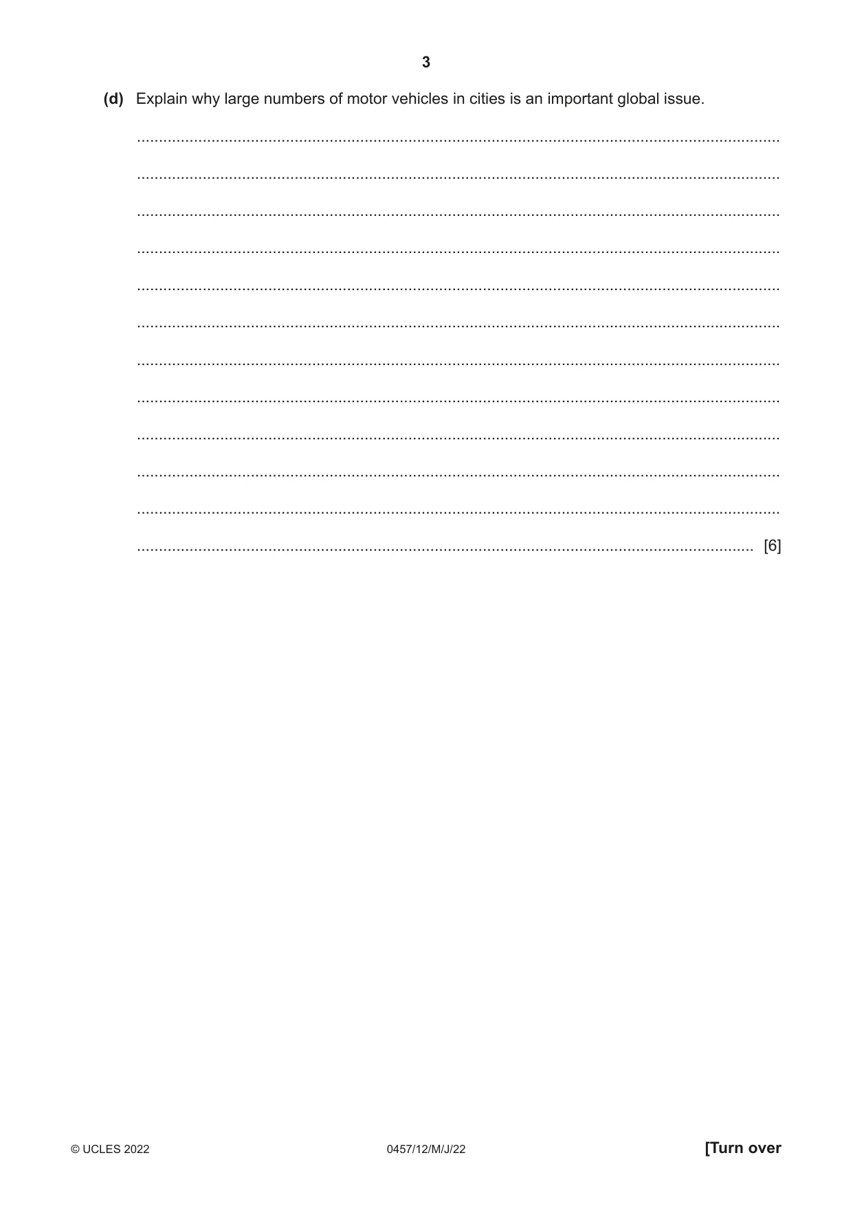 Cambridge IGCSE Global Perspectives 0457 2022 May/June Paper 1 · Variant 2 question paper, page 3 of 12