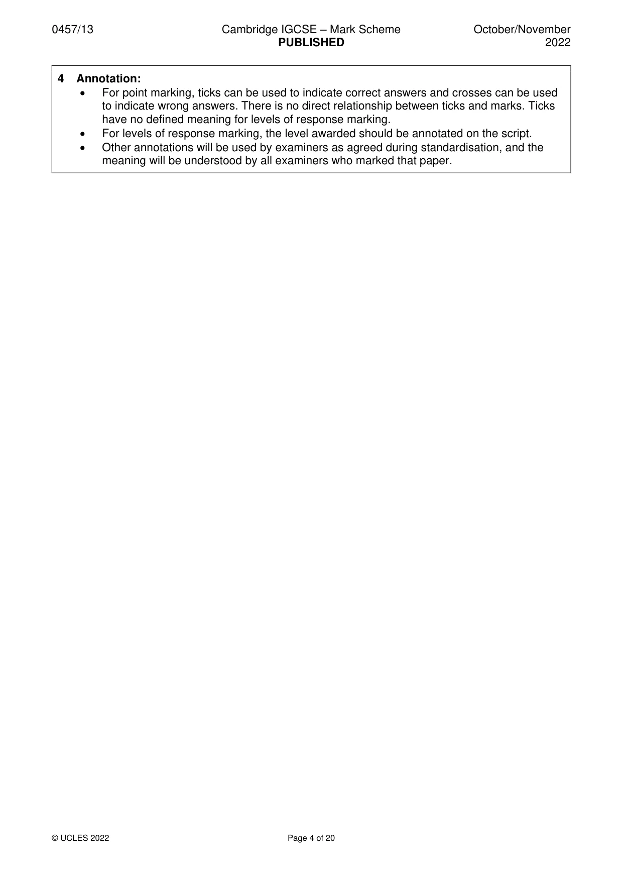 Mark scheme, page 4 of 20