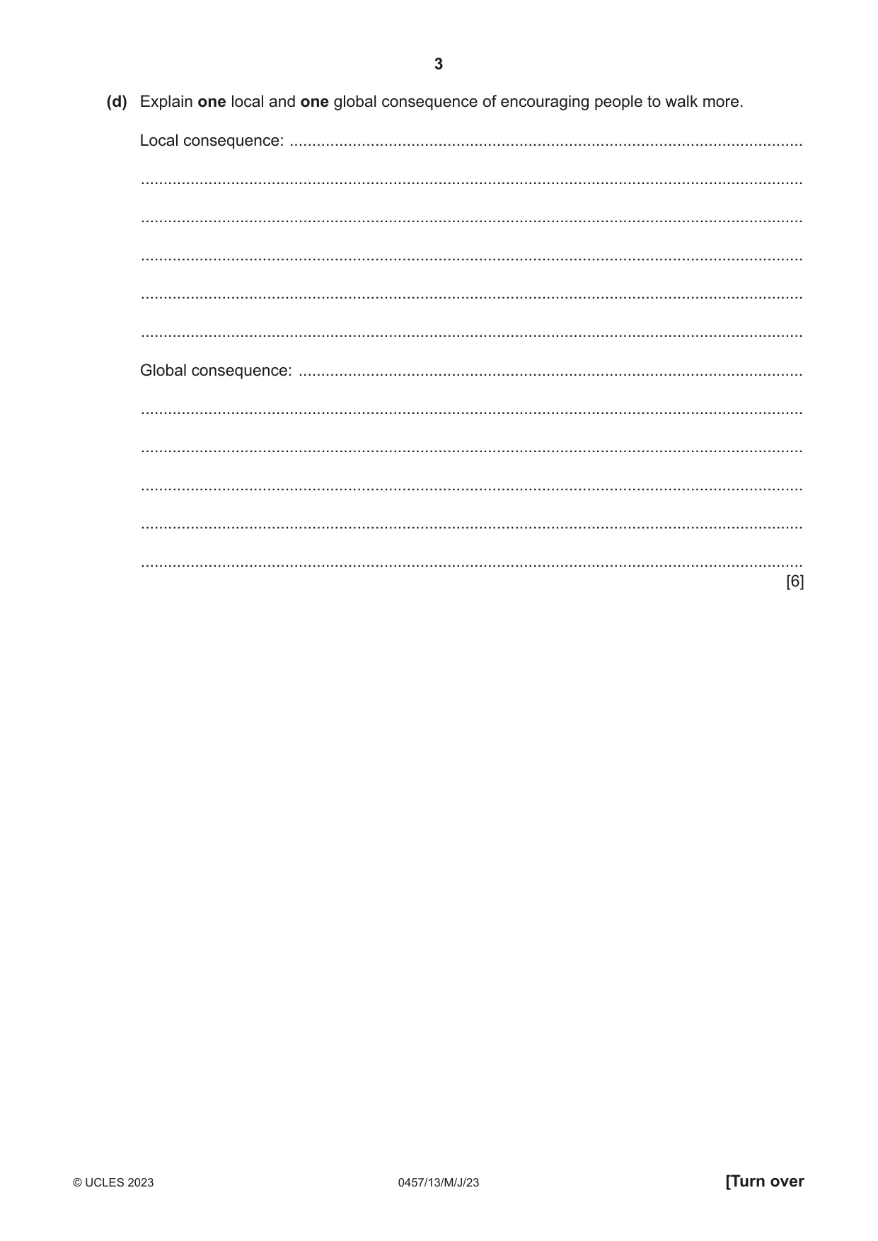 Cambridge IGCSE Global Perspectives 0457 2023 May/June Paper 1 · Variant 3 question paper, page 3 of 12