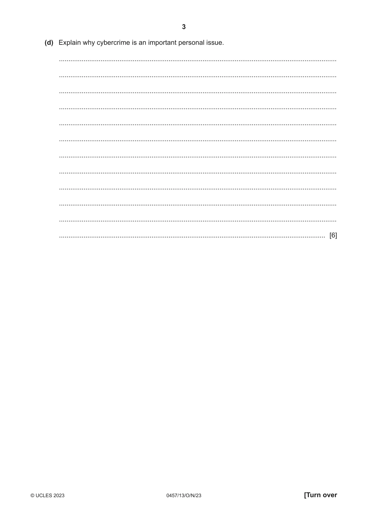 Cambridge IGCSE Global Perspectives 0457 2023 Oct/Nov Paper 1 · Variant 3 question paper, page 3 of 12