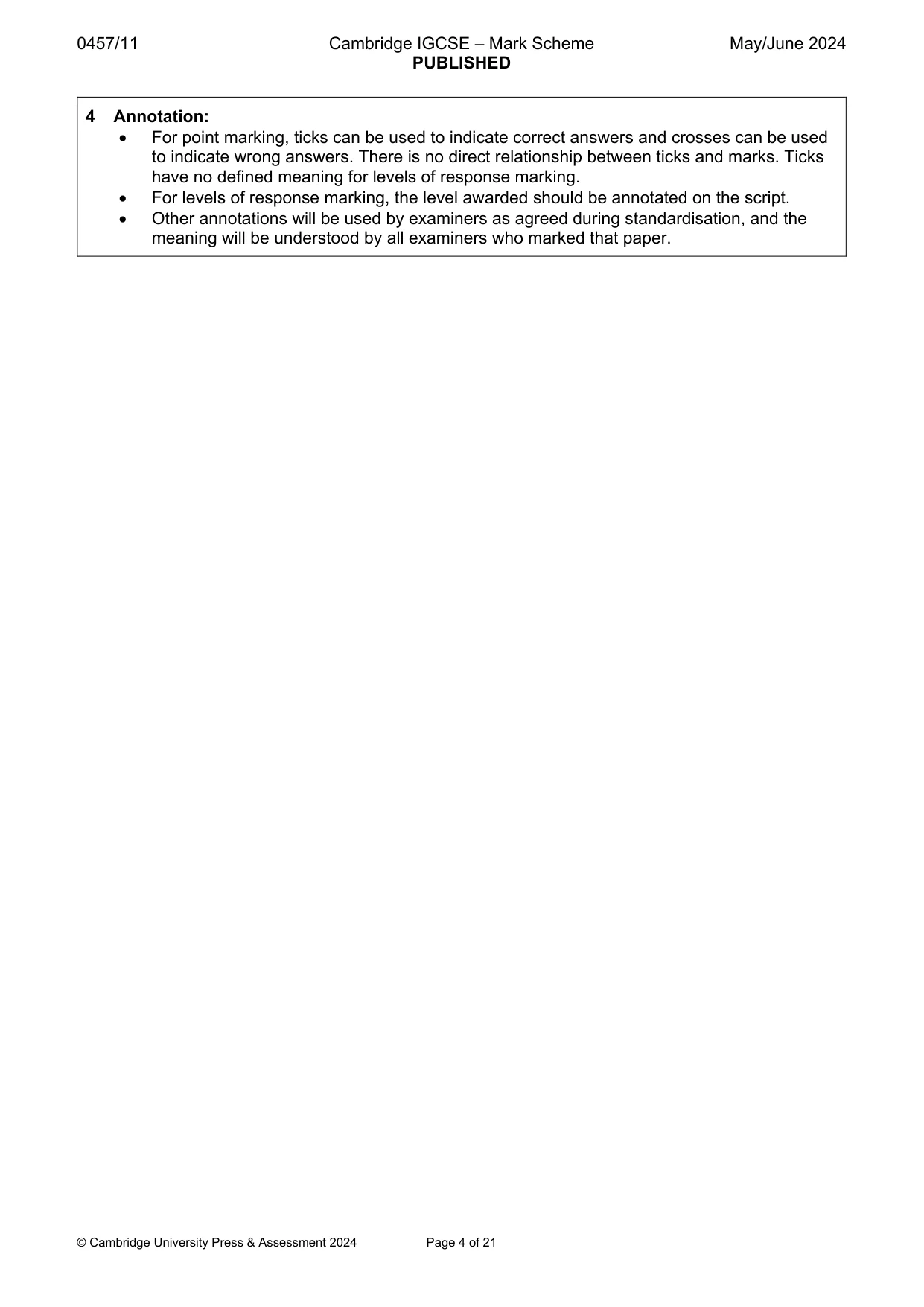 Mark scheme, page 4 of 21