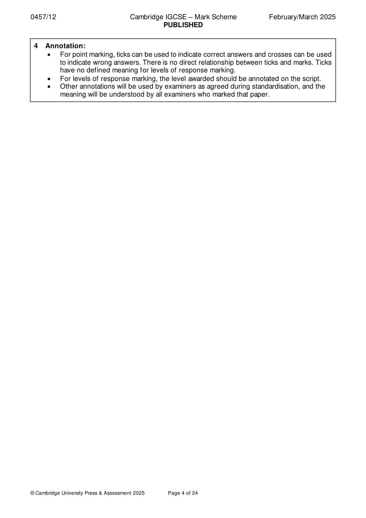 Mark scheme, page 4 of 24