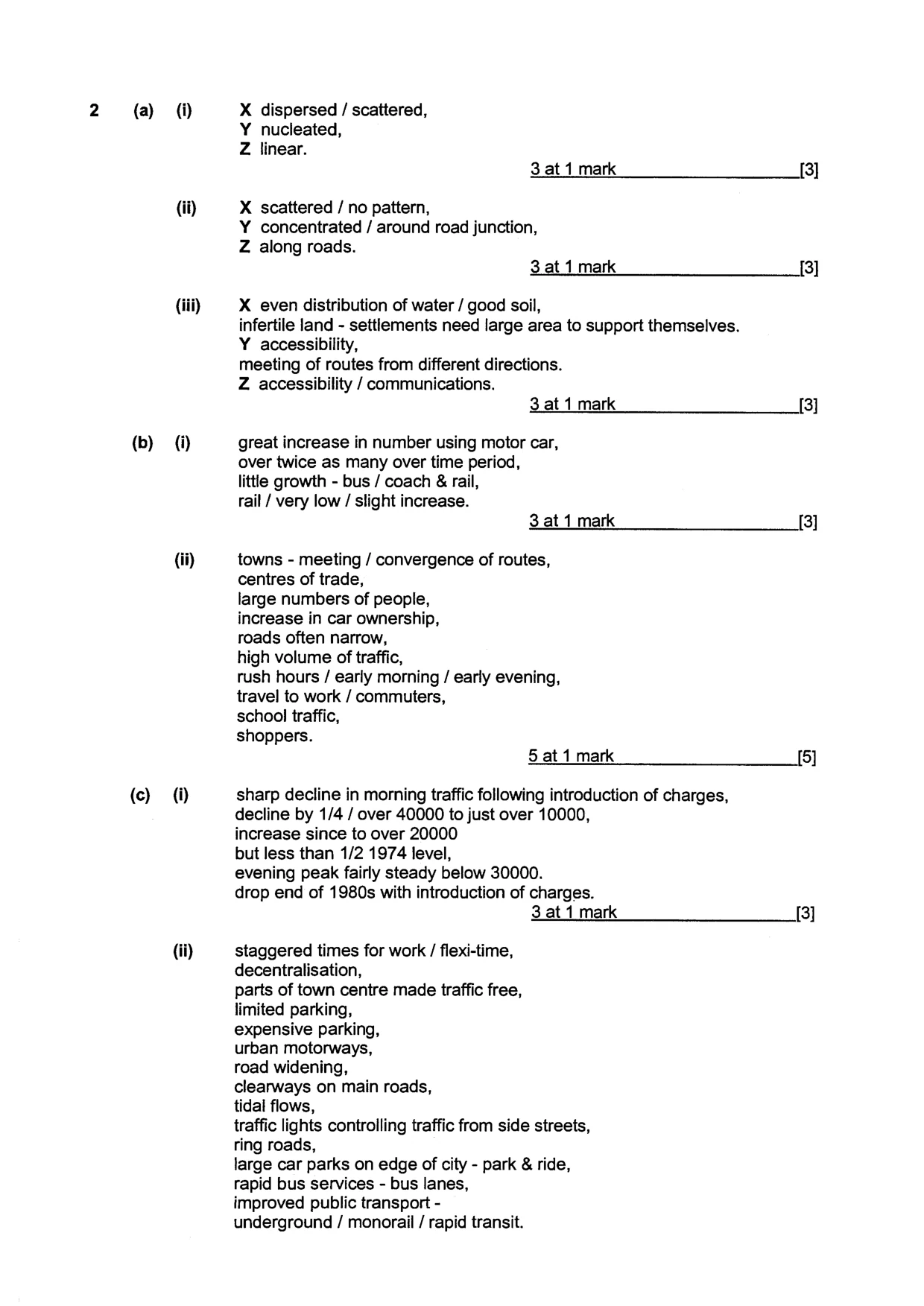 Mark scheme, page 3 of 8